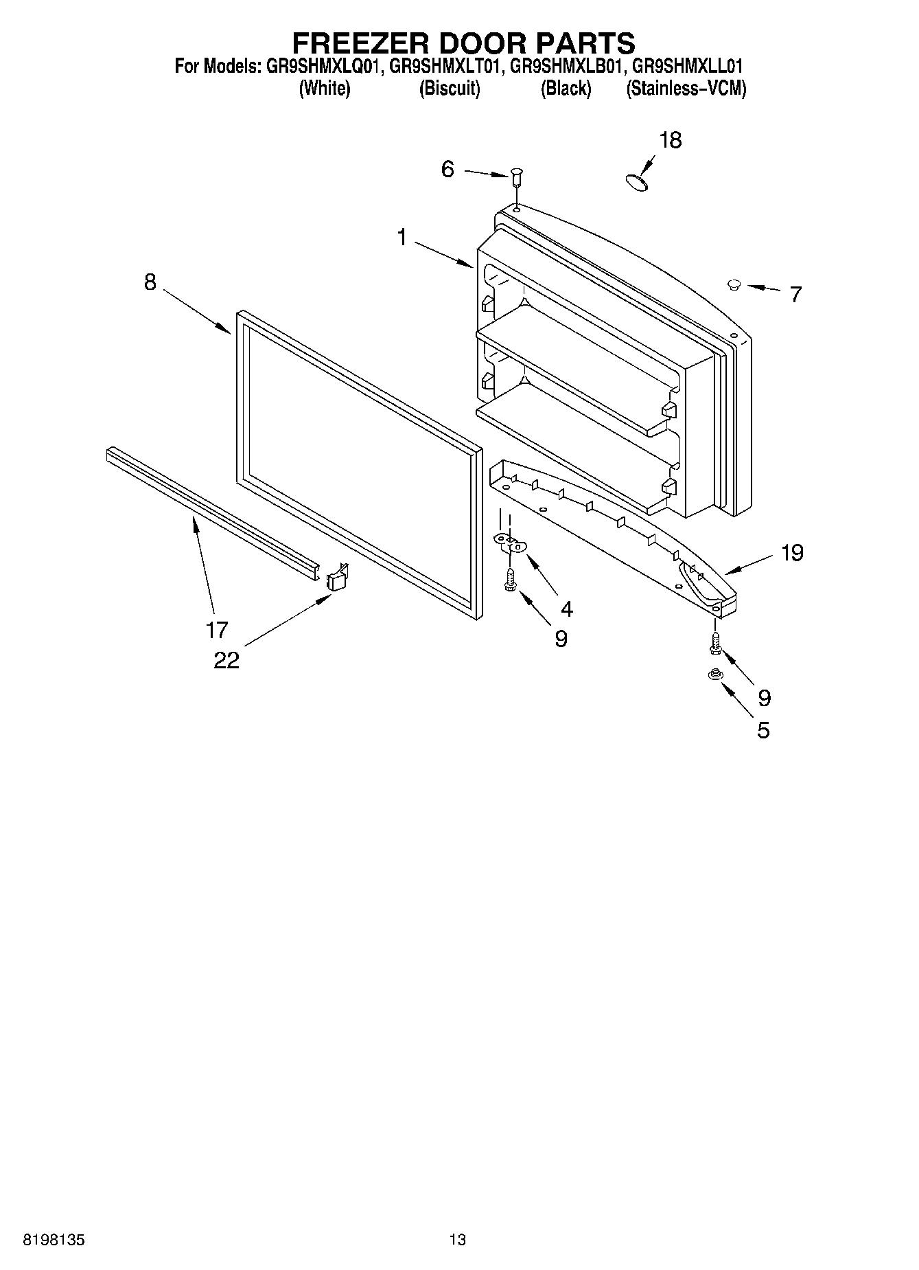 07 - FREEZER DOOR, OPTIONAL