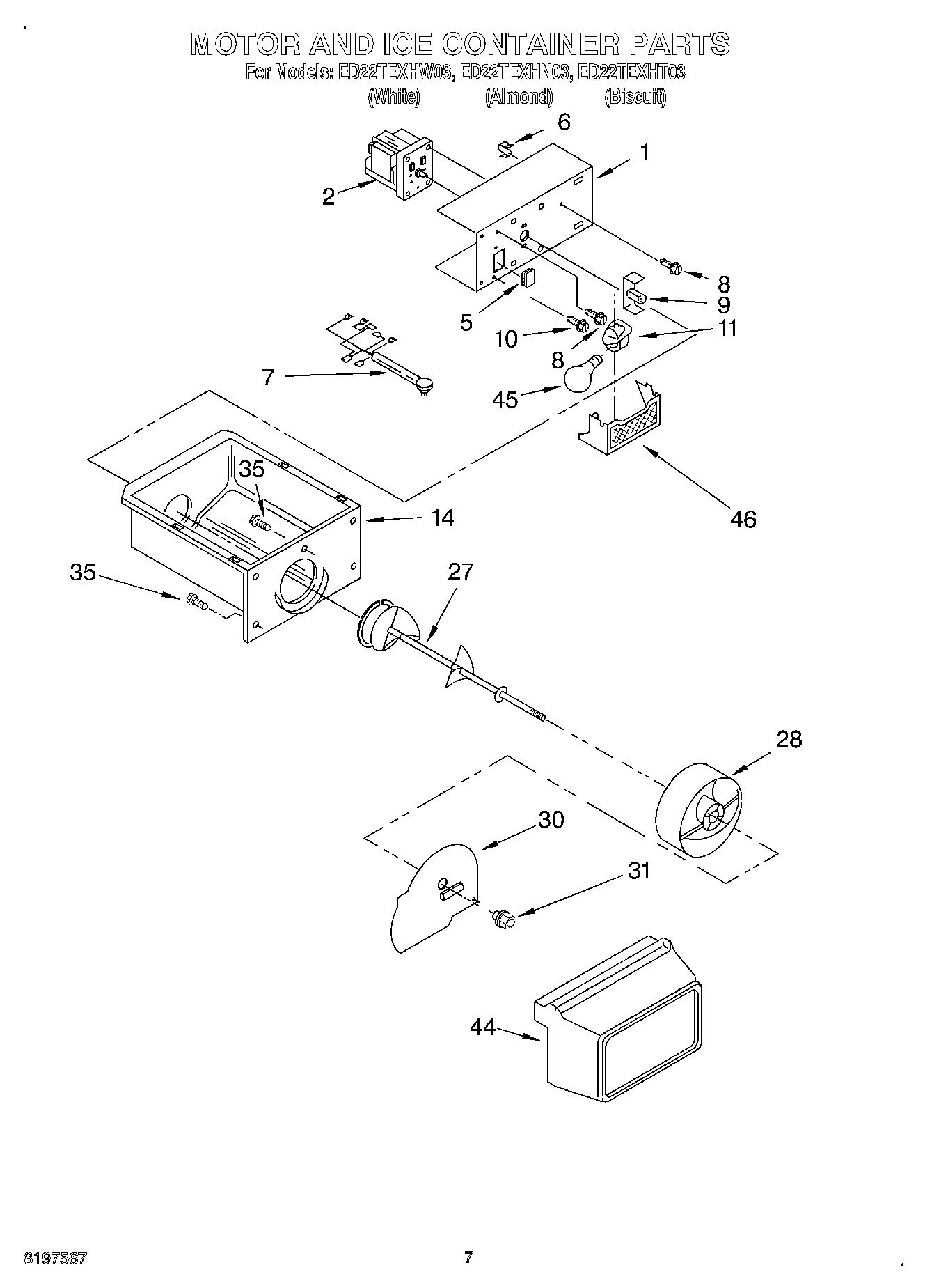 05 - MOTOR AND ICE CONTAINER