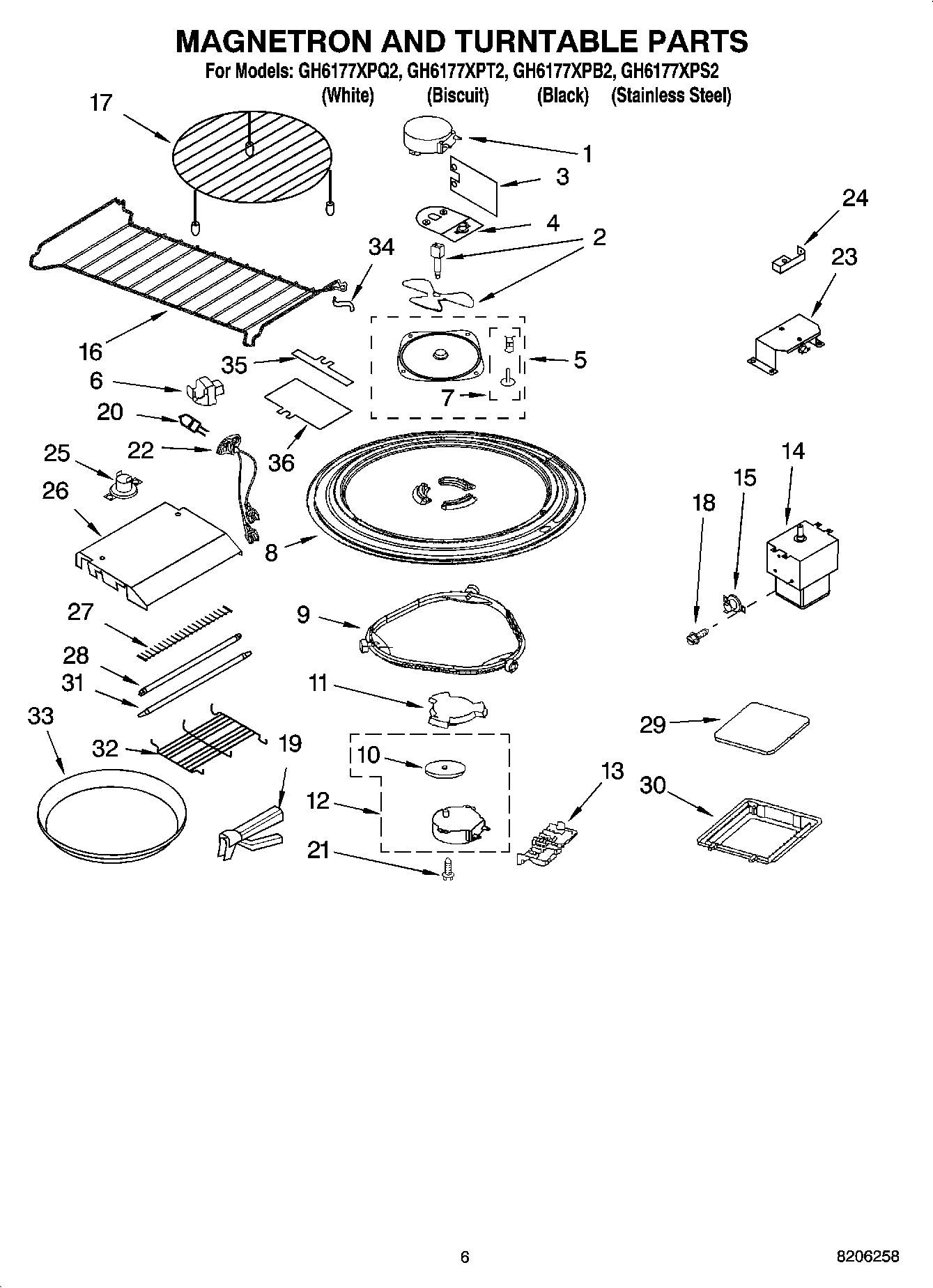 05 - MAGNETRON AND TURNTABLE PARTS