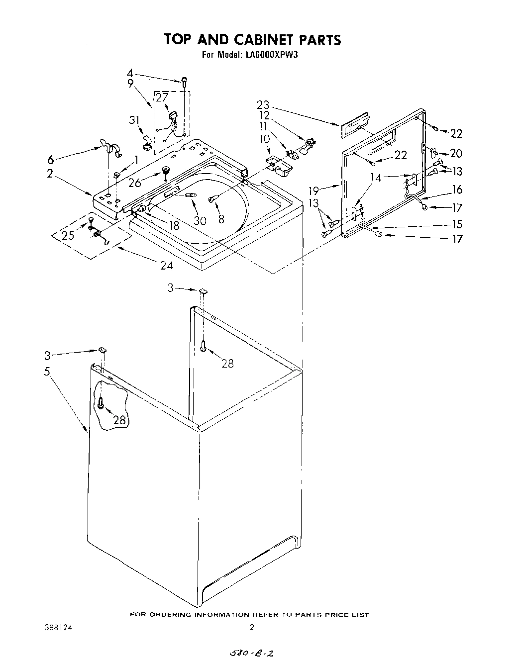 02 - TOP AND CABINET , LITERATURE AND OPTIONAL