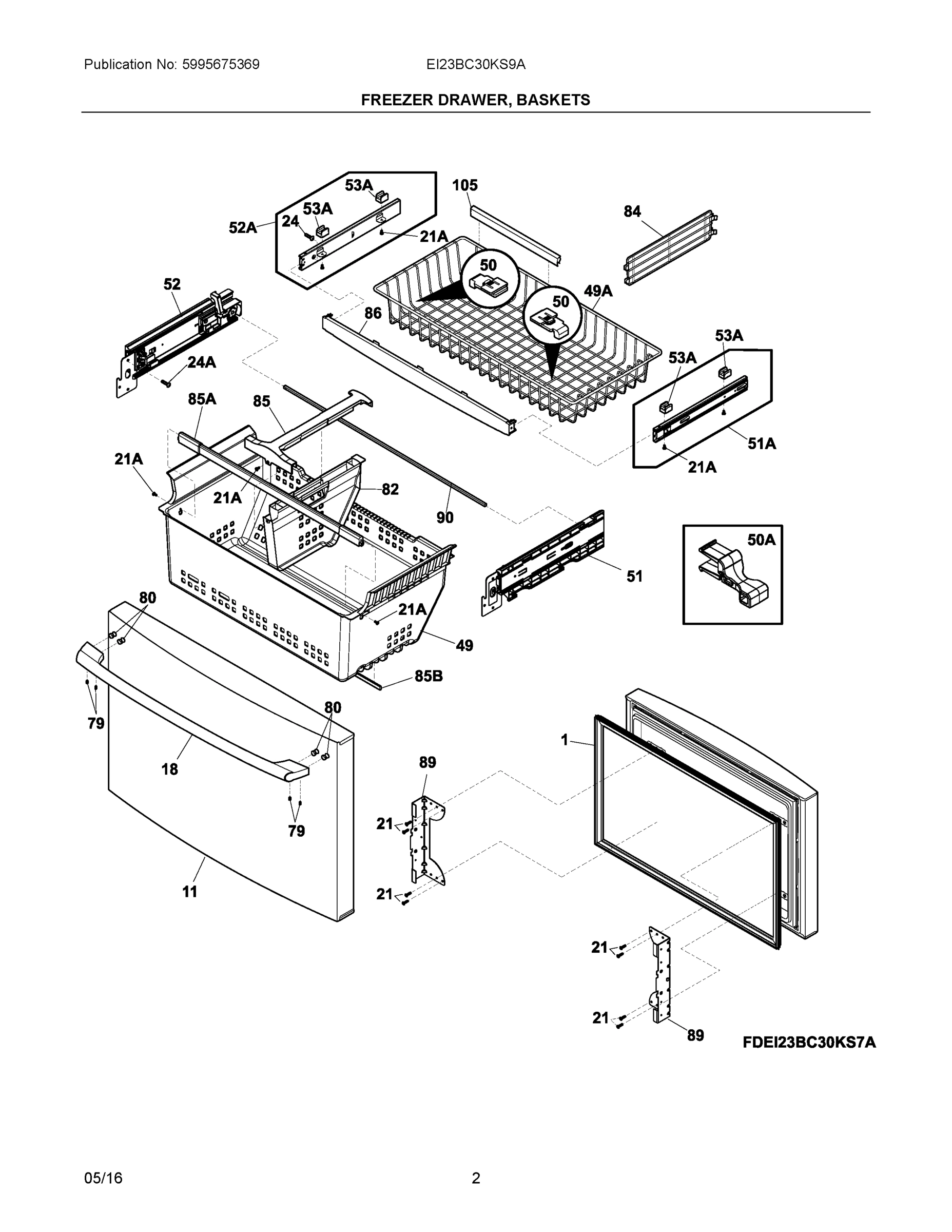 02 - FREEZER DRAWER, BASKETS