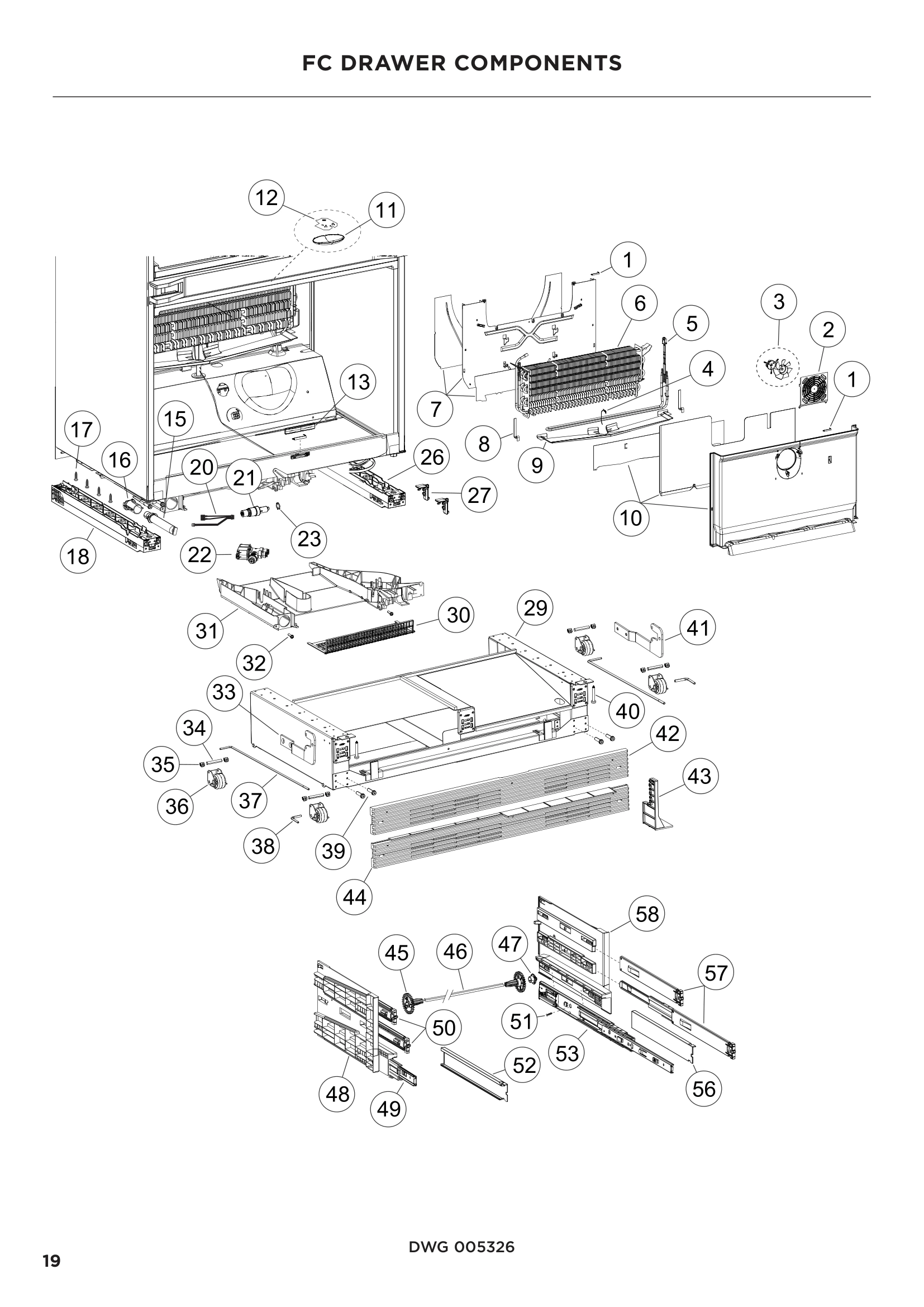 FC DRAWER COMPONENTS