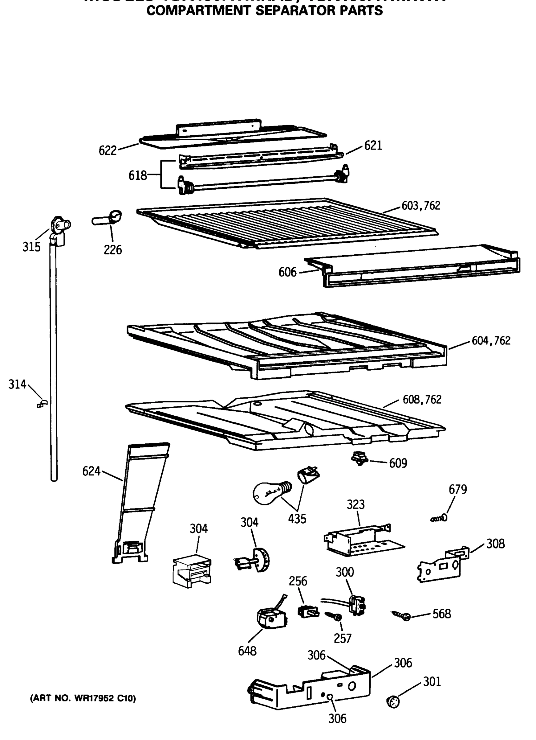 COMPARTMENT SEPARATOR PARTS