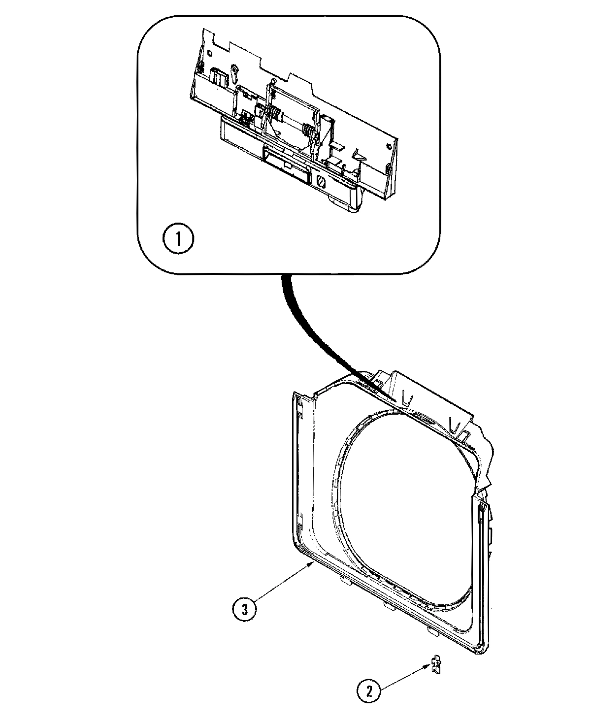 06 - DOOR SHROUD & DOOR LATCH ASSEMBLY