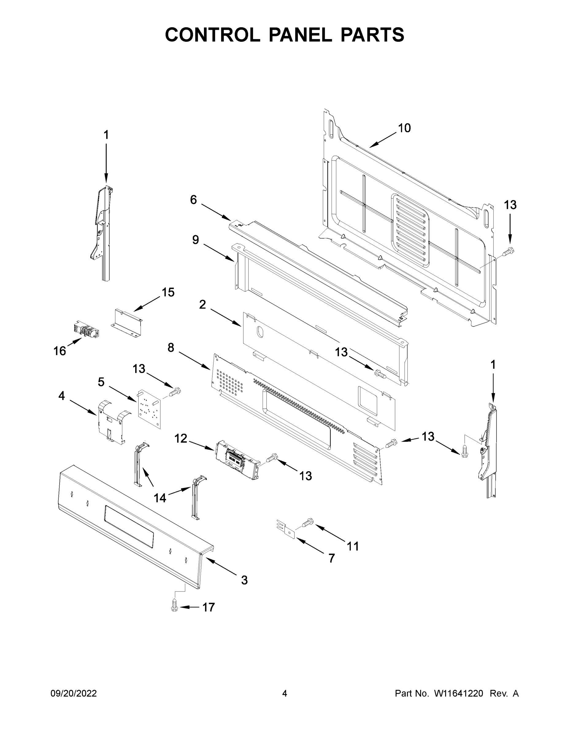 03 - CONTROL PANEL PARTS