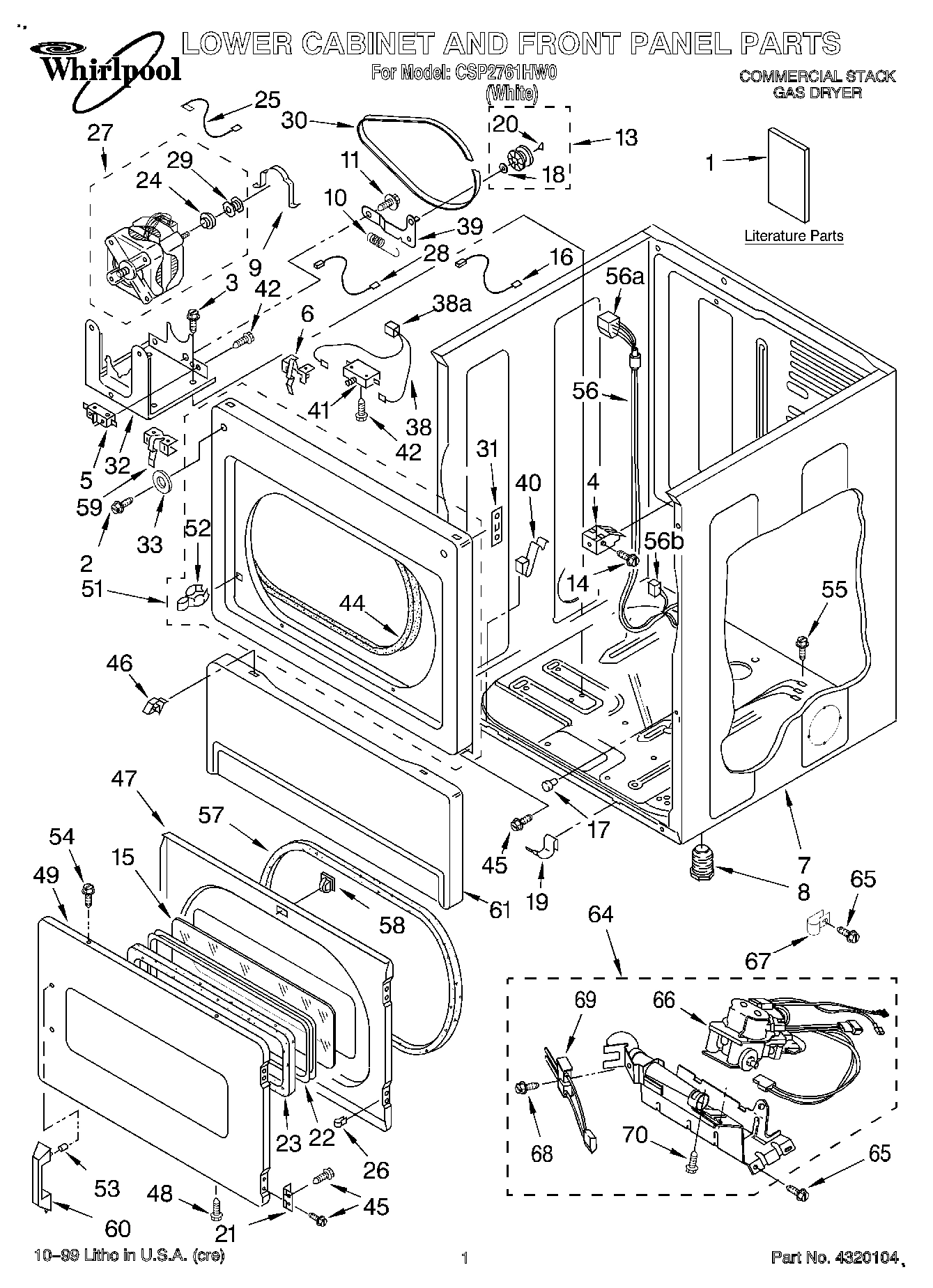 01 - LOWER CABINET AND FRONT PANEL, LITE