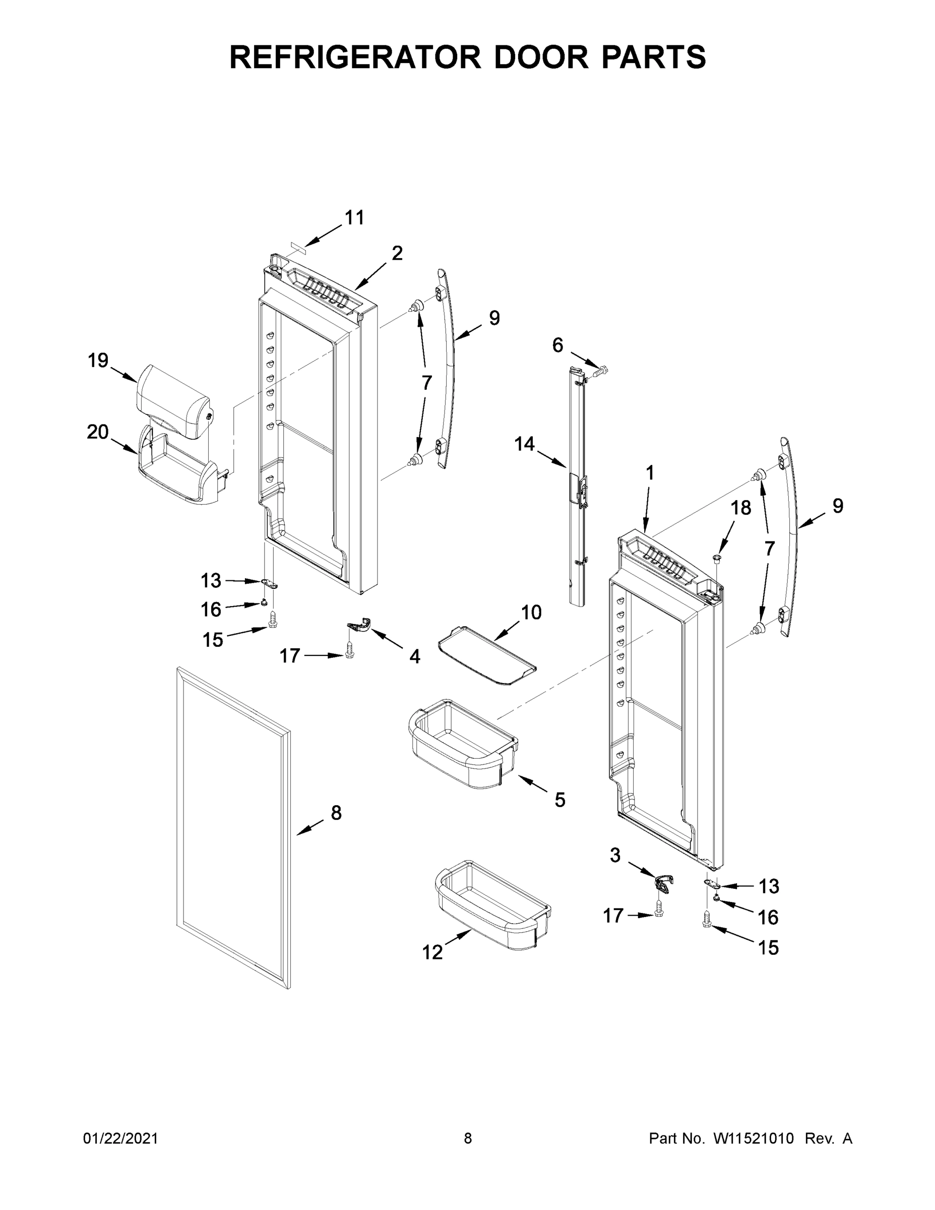 05 - REFRIGERATOR DOOR PARTS