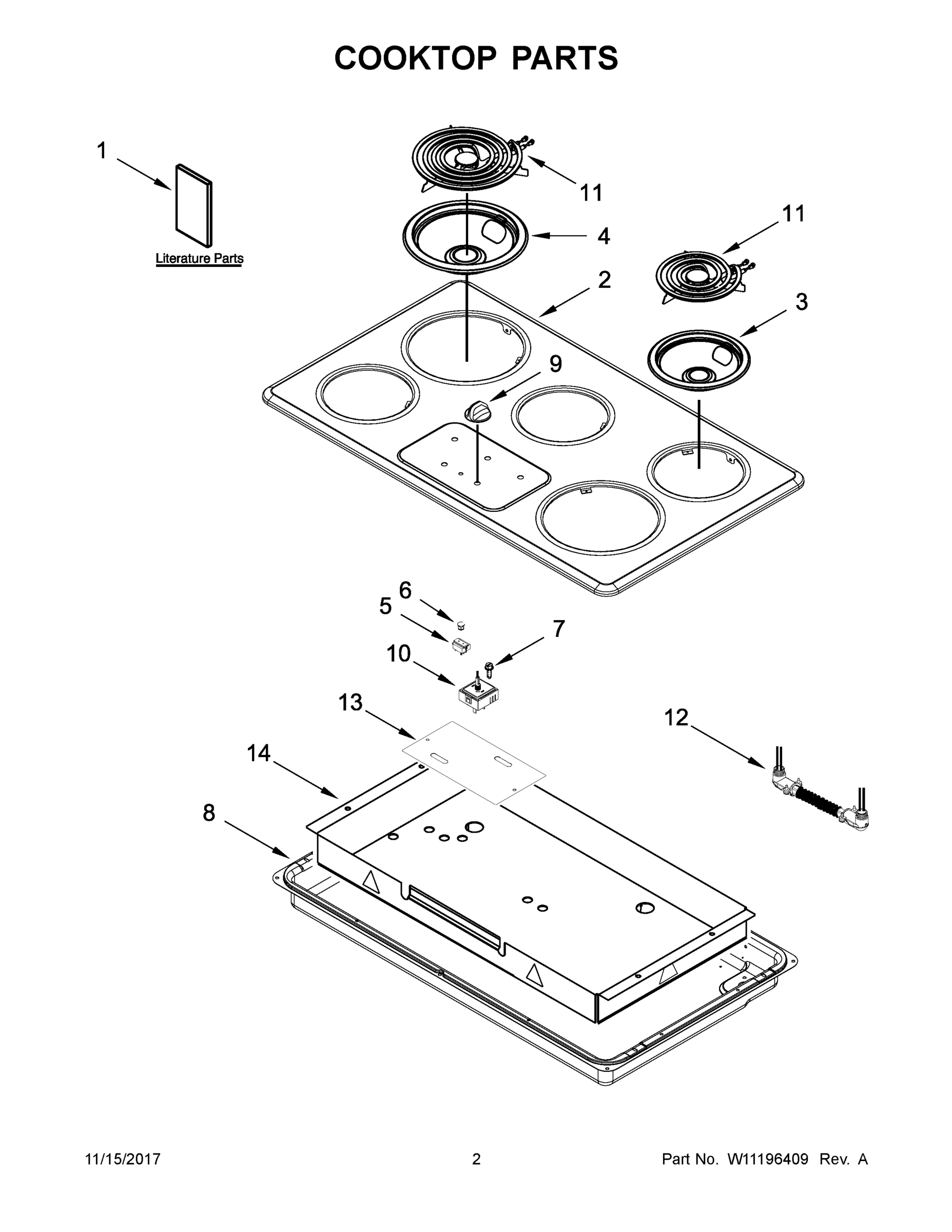 02 - COOKTOP PARTS