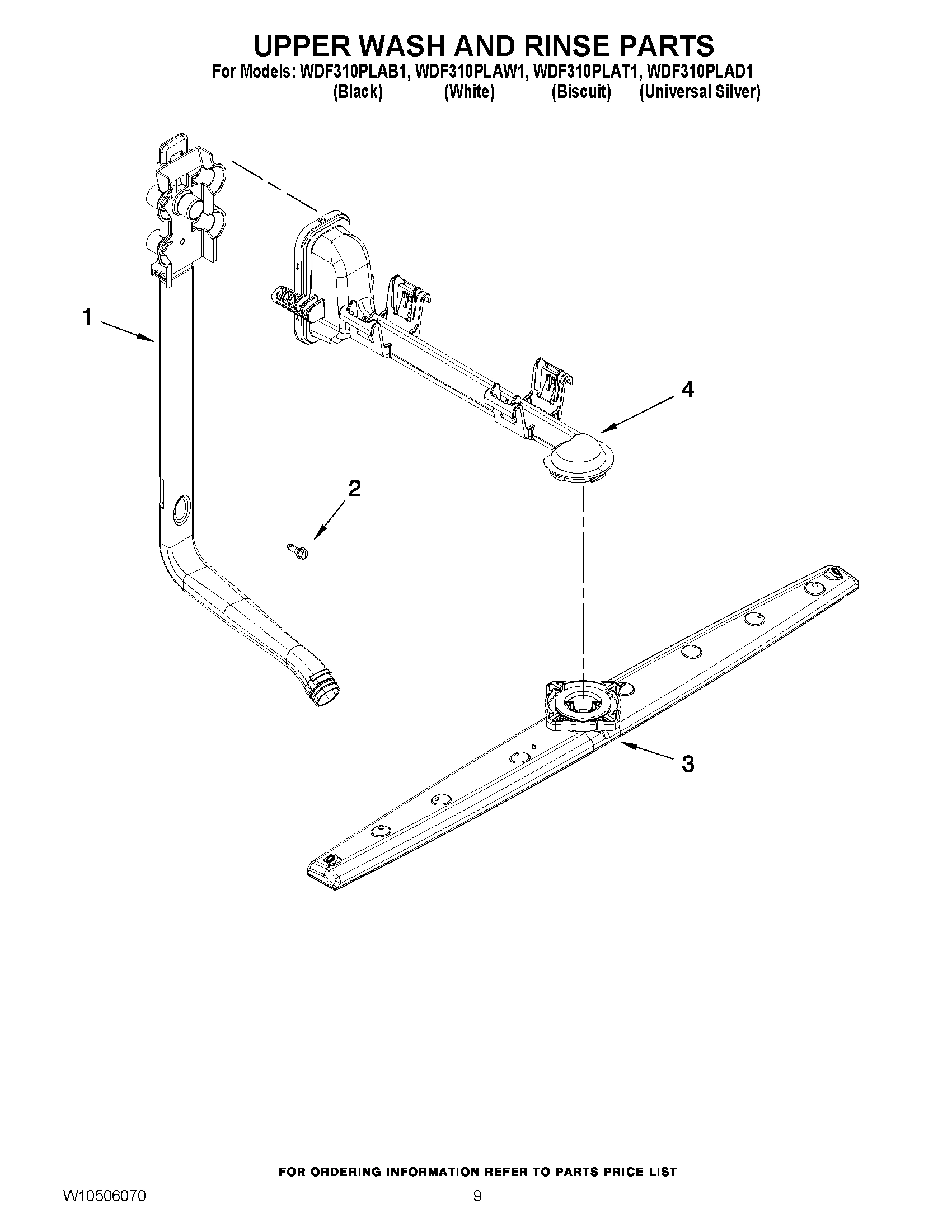 07 - UPPER WASH AND RINSE PARTS
