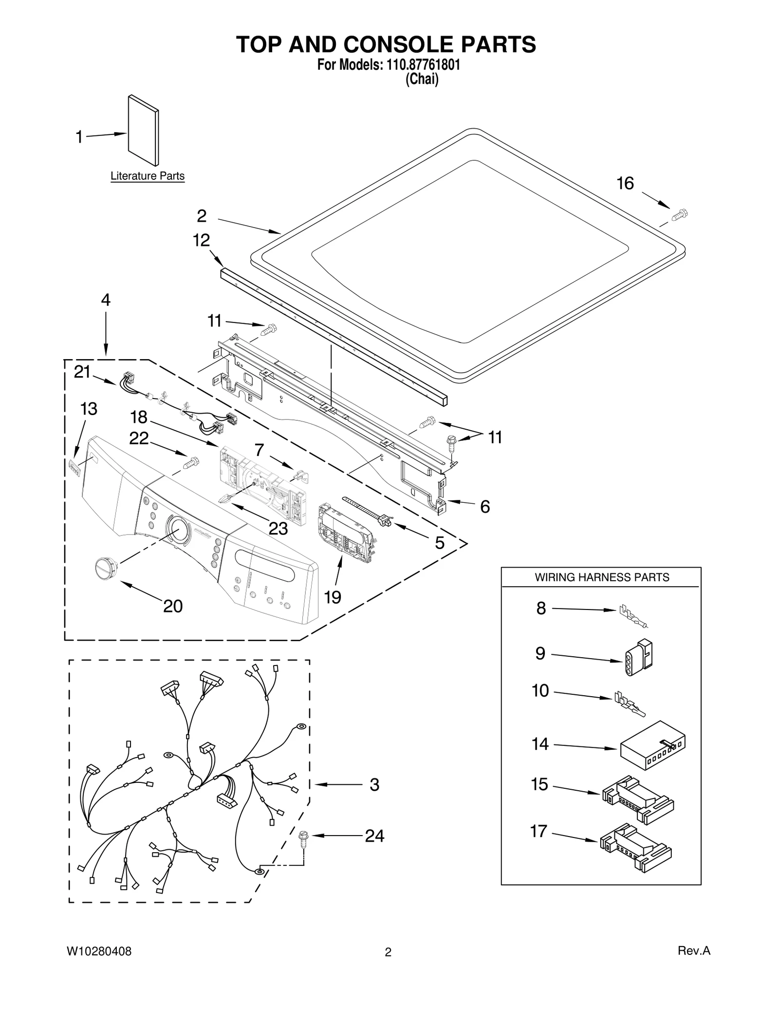 TOP AND CONSOLE PARTS