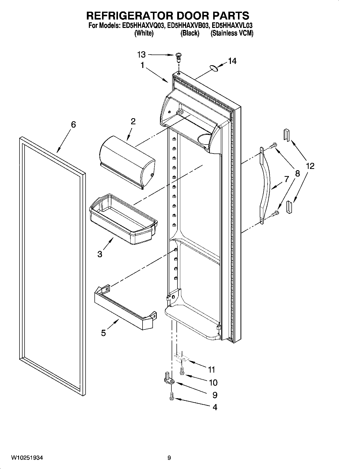 06 - REFRIGERATOR DOOR PARTS