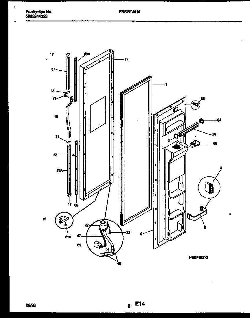02 - FREEZER DOOR PARTS