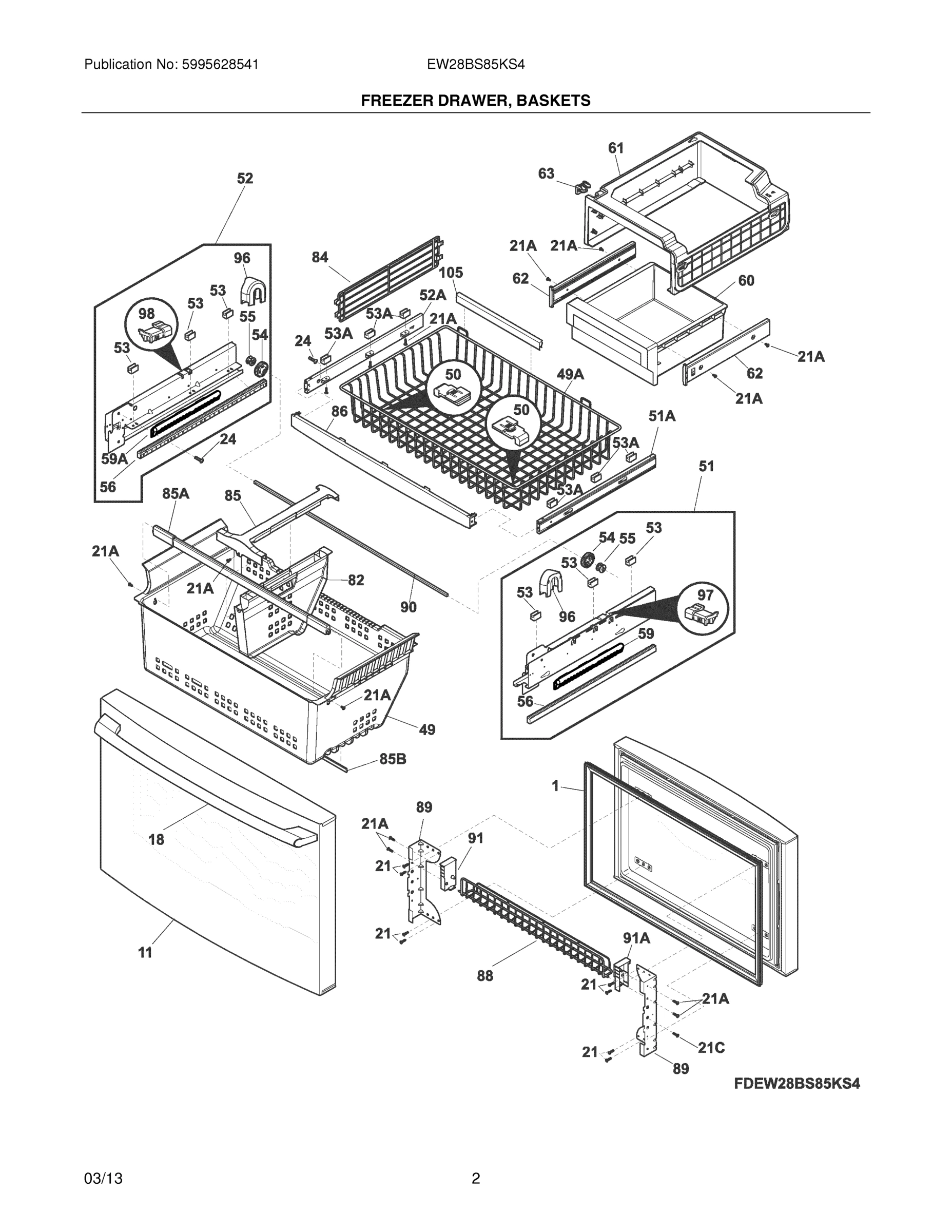 03 - FREEZER DRAWER, BASKETS