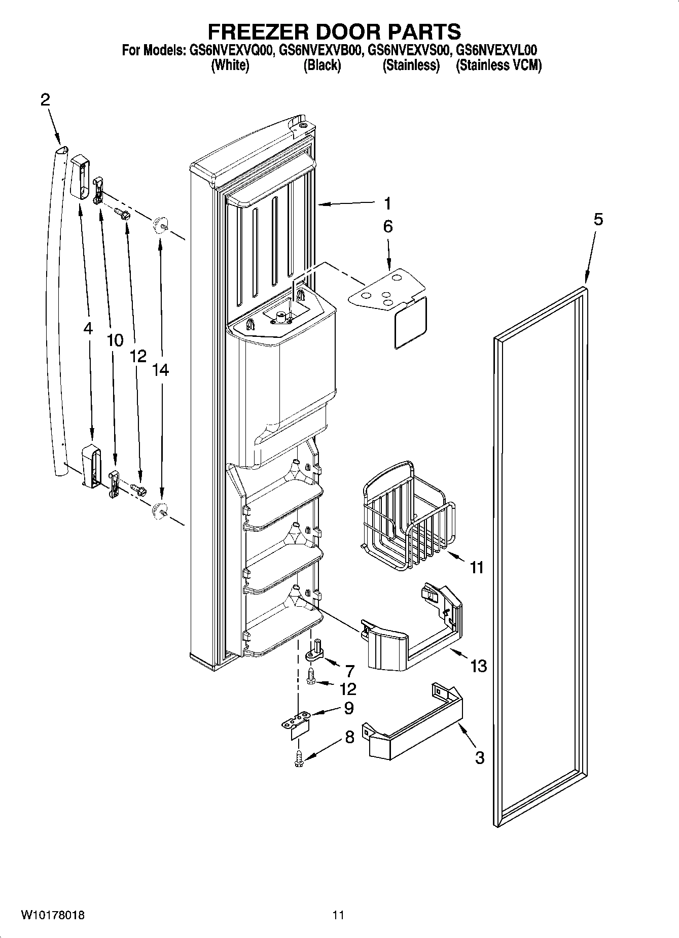 07 - FREEZER DOOR PARTS