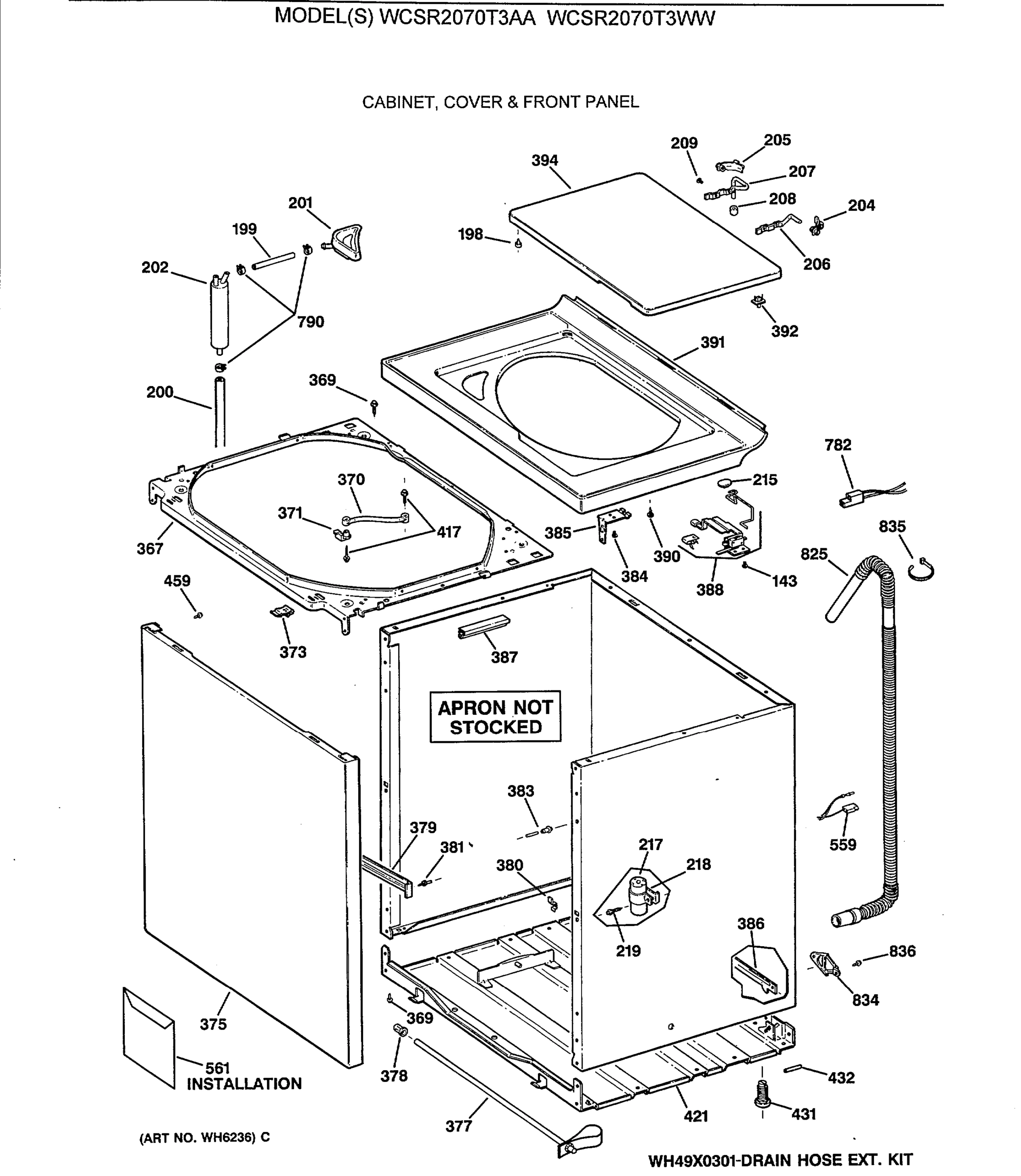 CABINET, COVER & FRONT PANEL