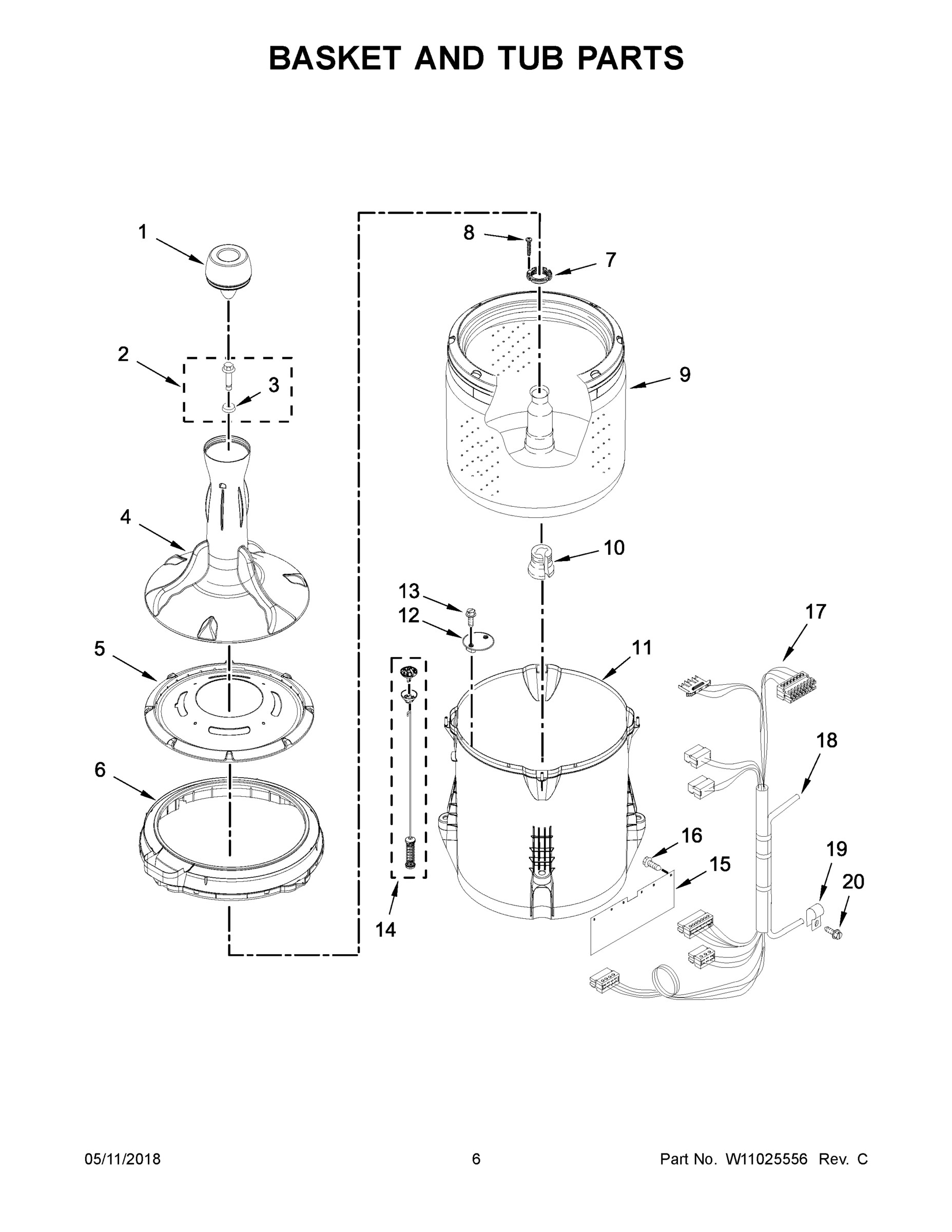 04 - BASKET AND TUB PARTS