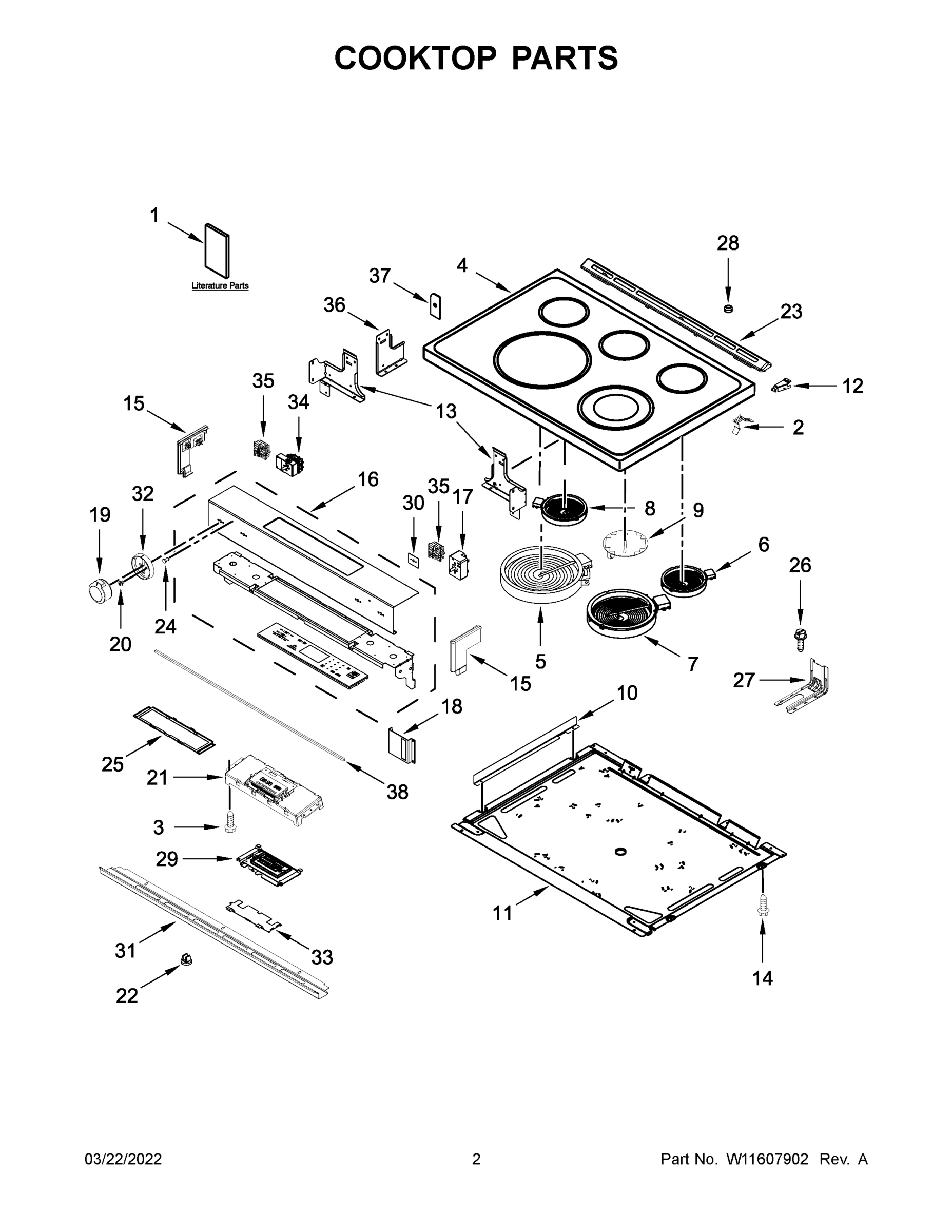 02 - COOKTOP PARTS