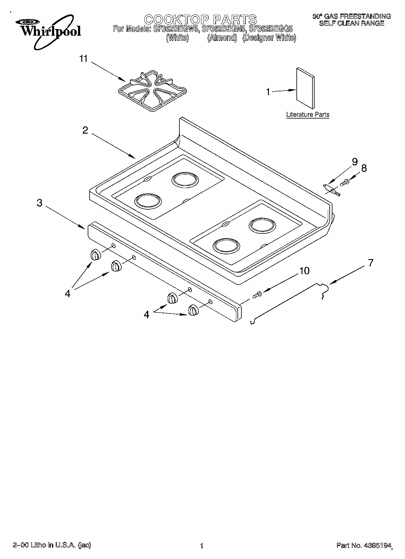 01 - COOKTOP, LITERATURE