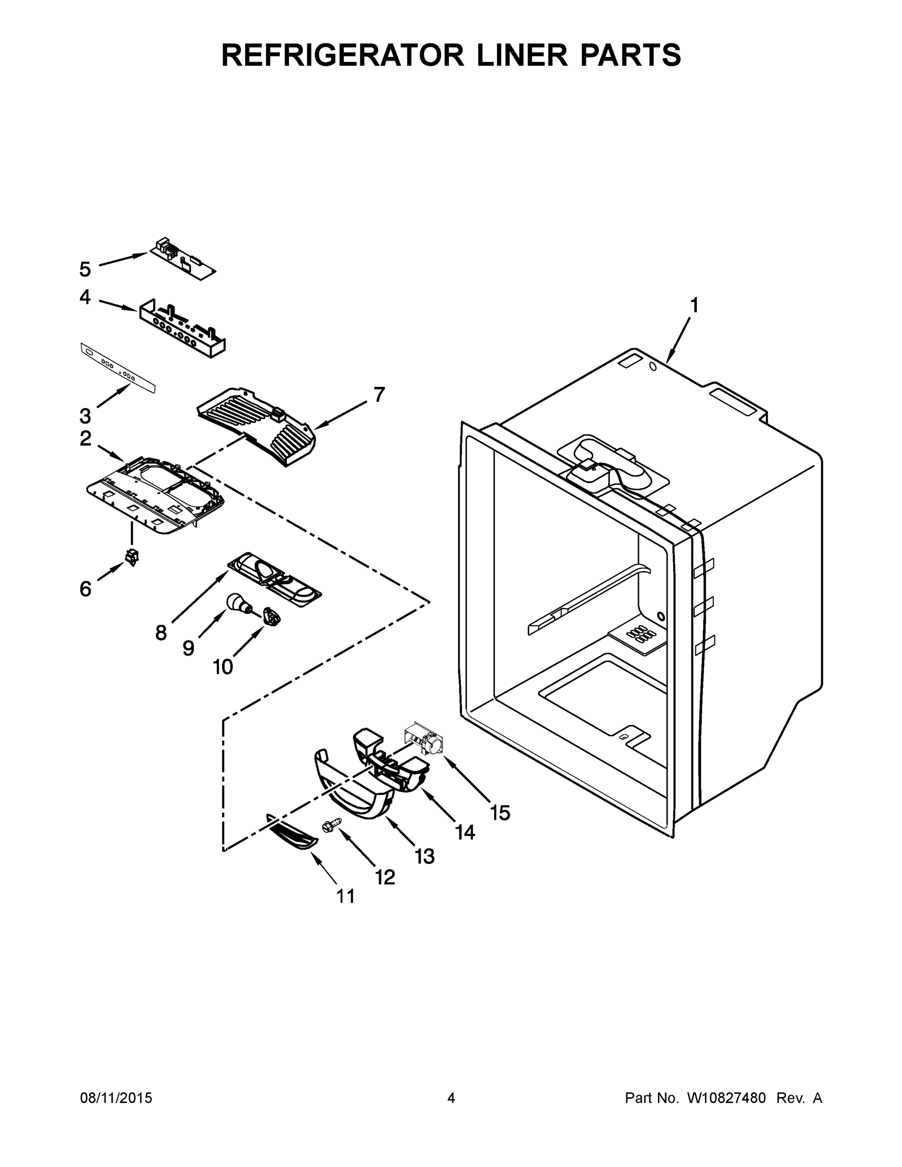 03 - REFRIGERATOR LINER PARTS