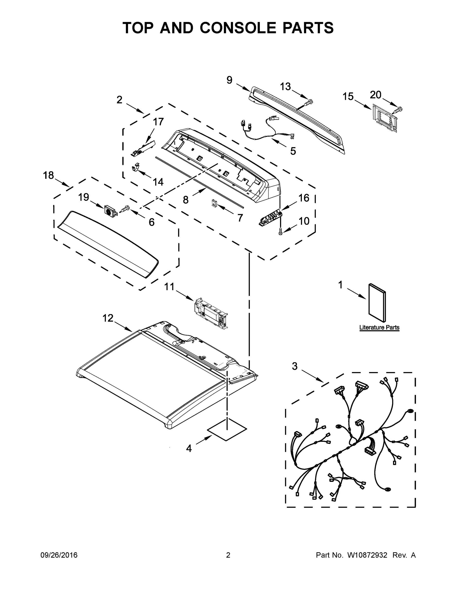 02 - TOP AND CONSOLE PARTS