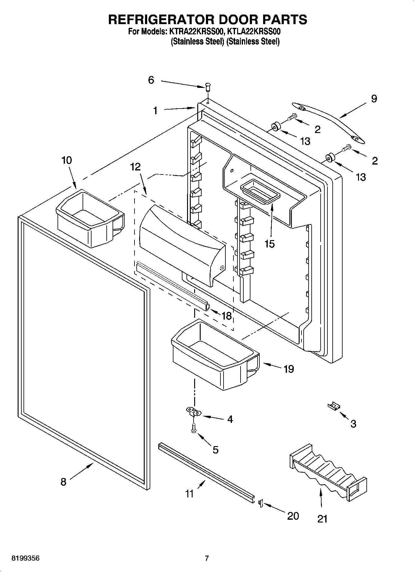 04 - REFRIGERATOR DOOR PARTS