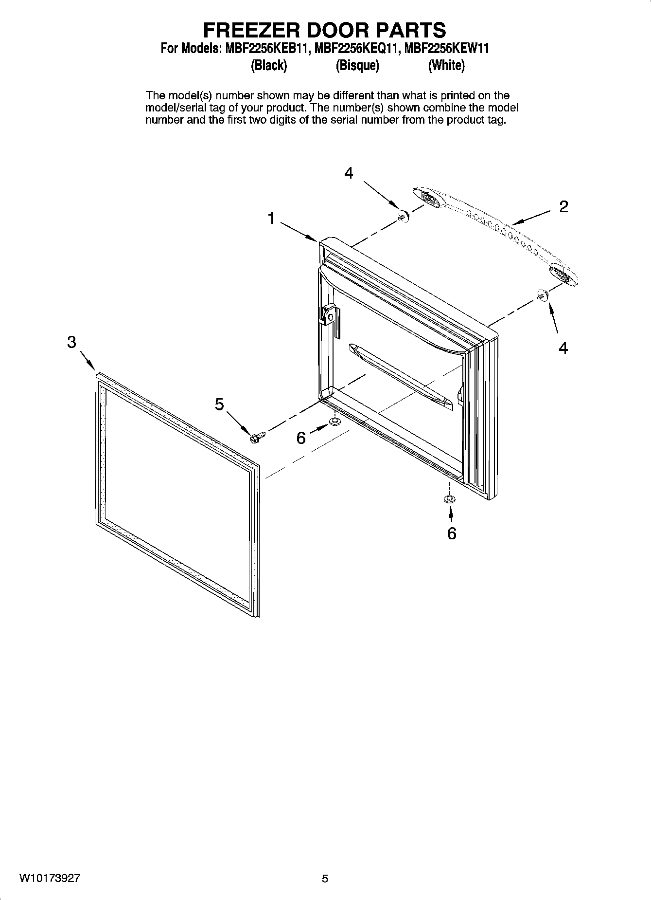 03 - FREEZER DOOR PARTS