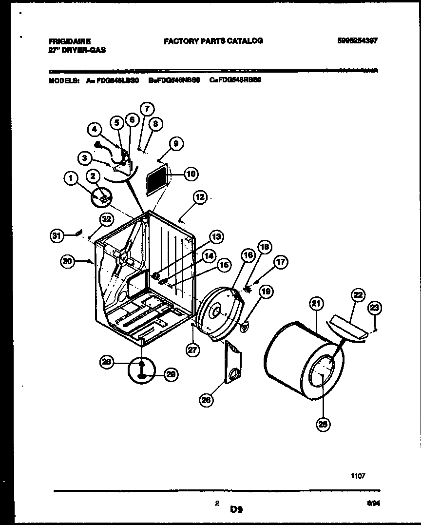 02 - CABINET AND COMPONENT PARTS
