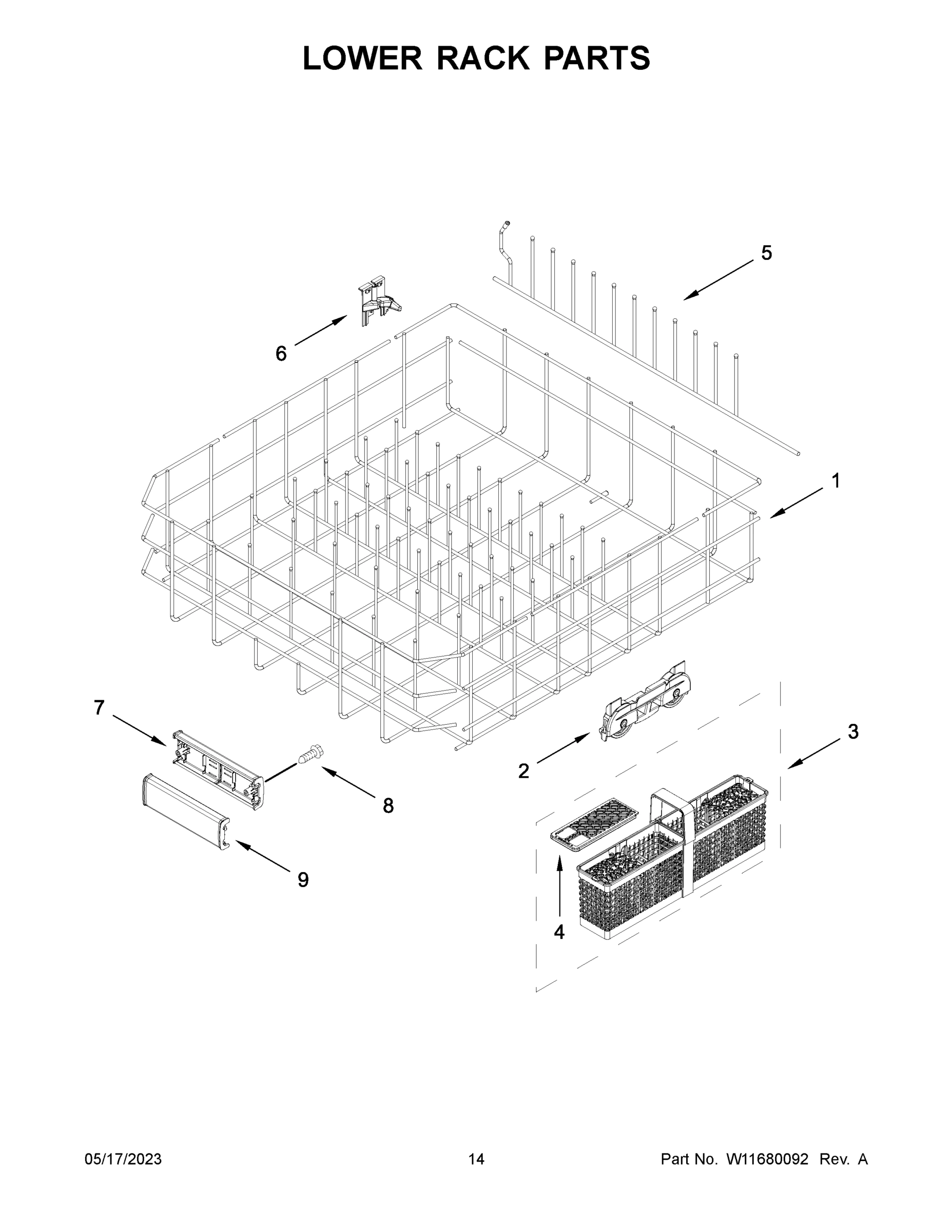 08 - LOWER RACK PARTS