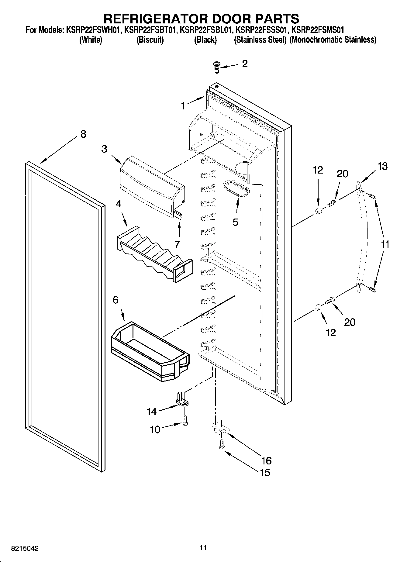 07 - REFRIGERATOR DOOR PARTS