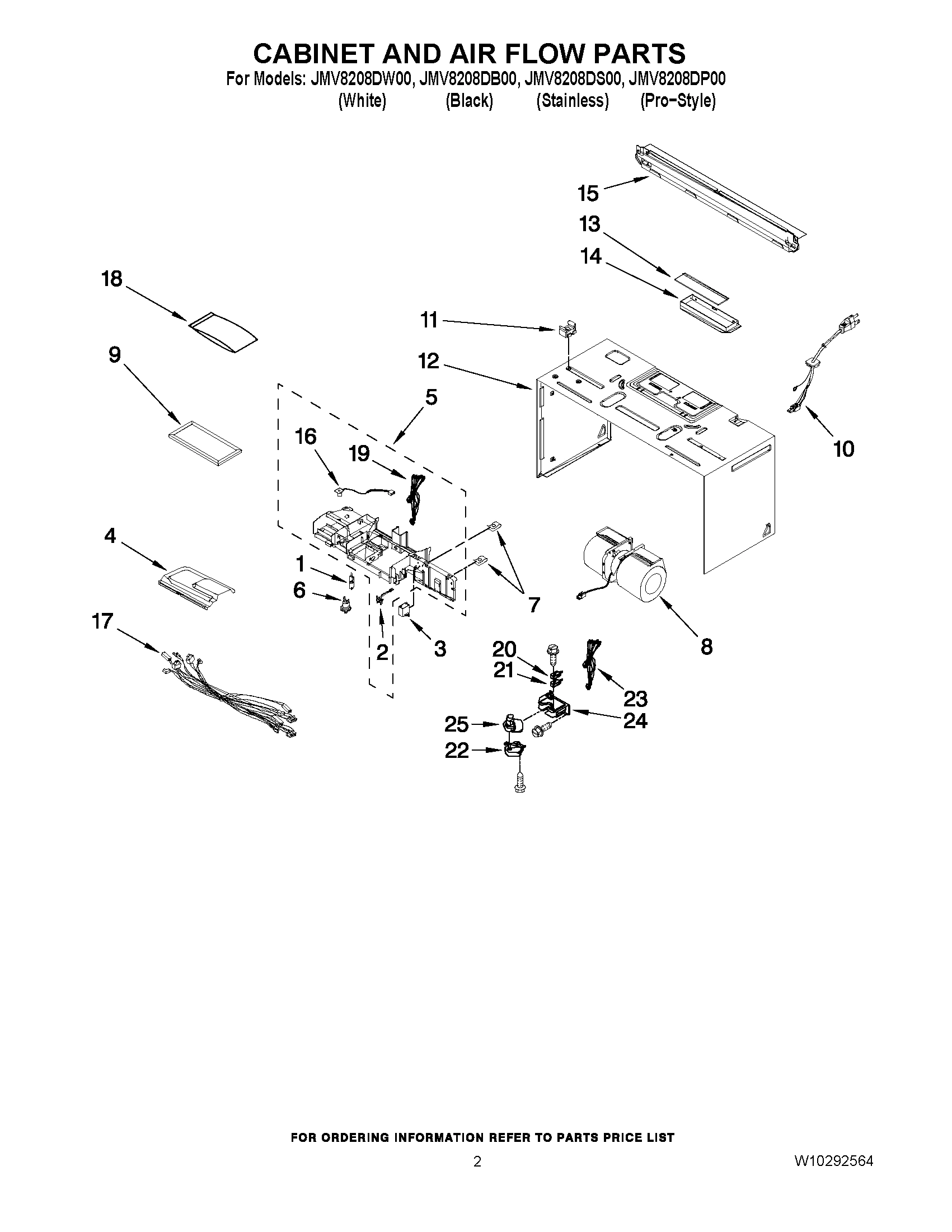 02 - CABINET AND AIR FLOW PARTS