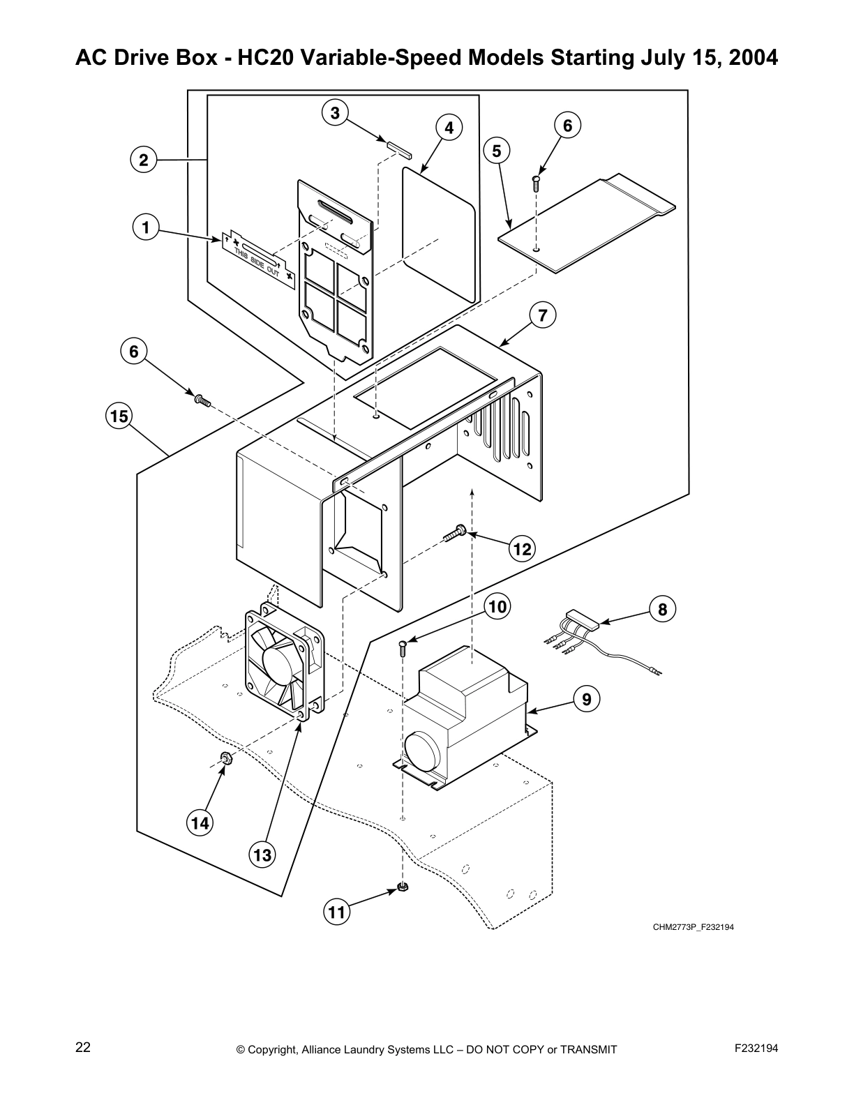 AC Drive Box - HC20 Variable-Speed Models Starting July 15, 2004