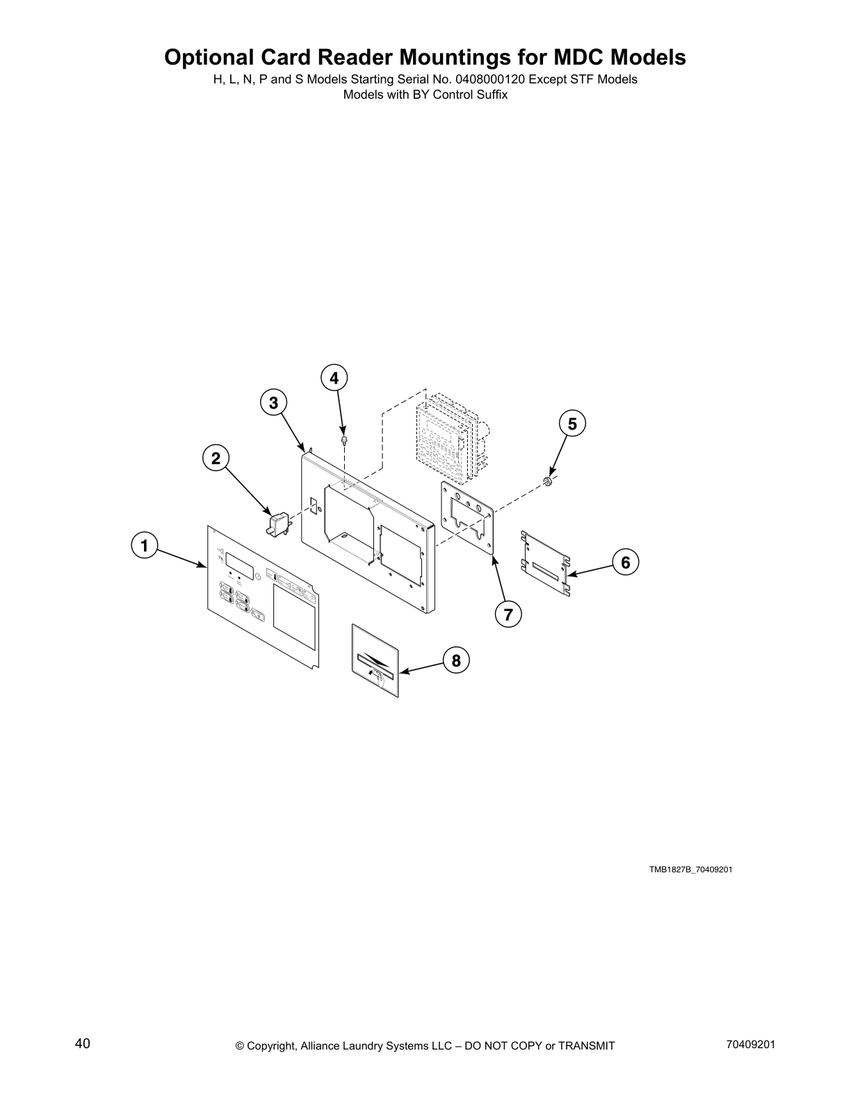 Optional Card Reader Mountings for MDC Models