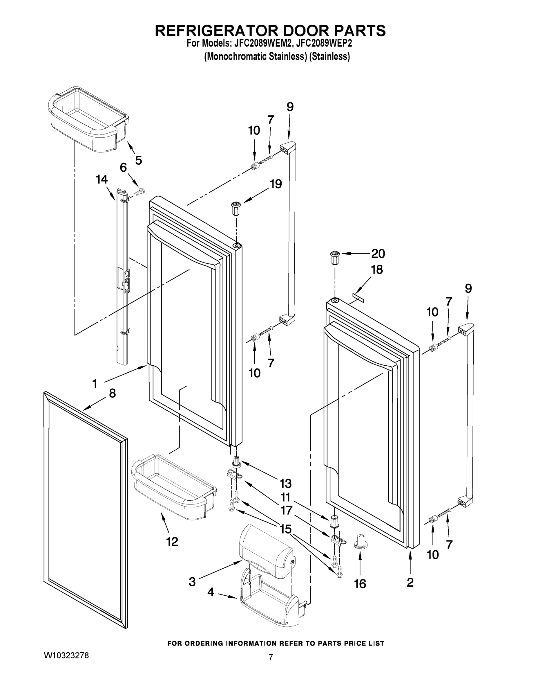 04 - REFRIGERATOR DOOR PARTS