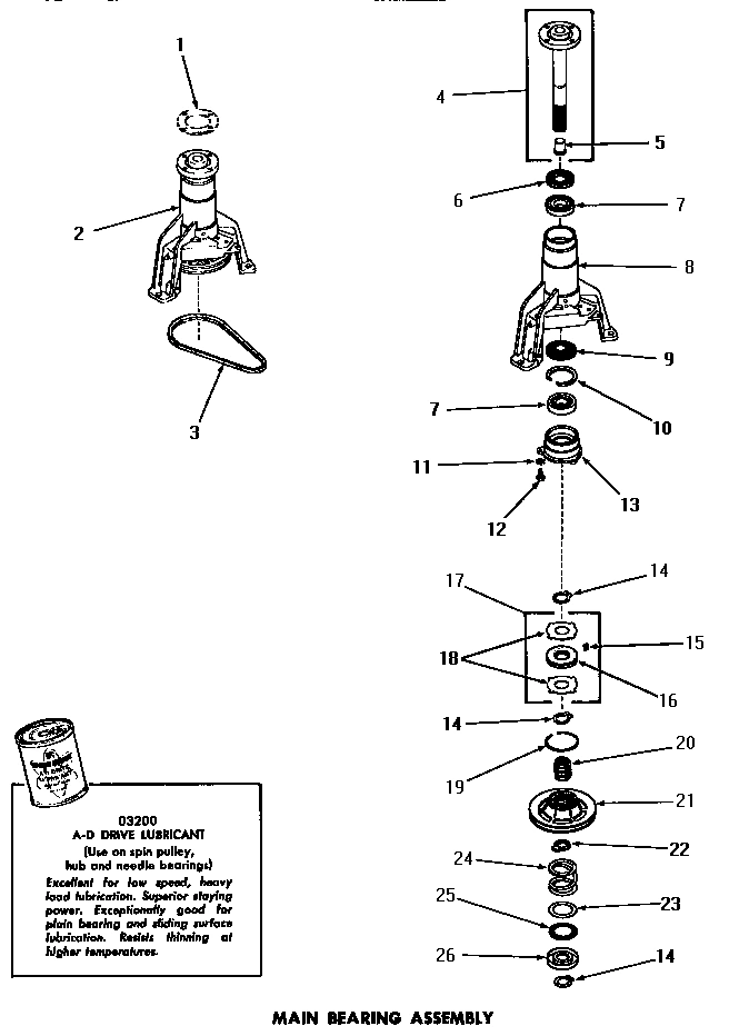 16 - MAIN BEARING ASSY