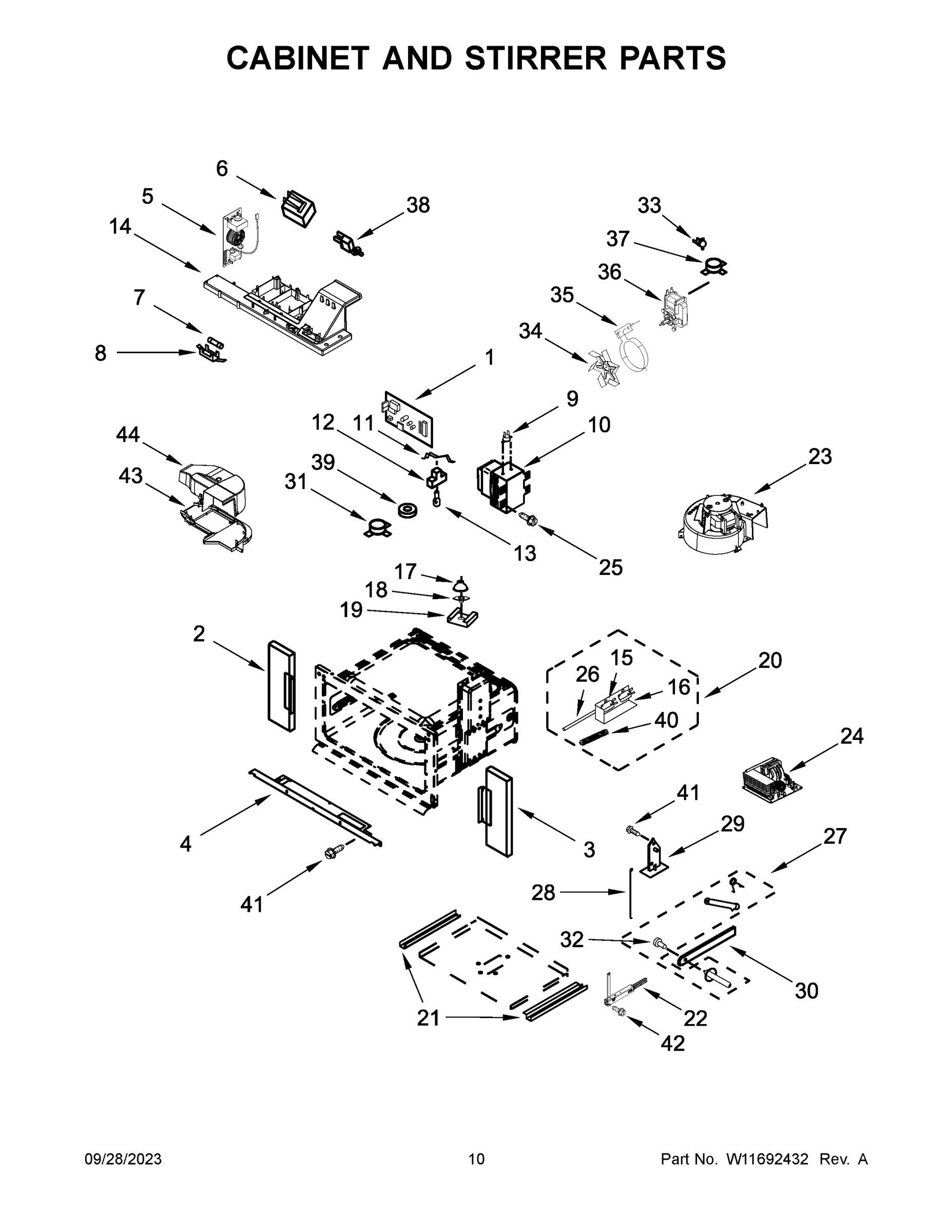 06 - CABINET AND STIRRER PARTS