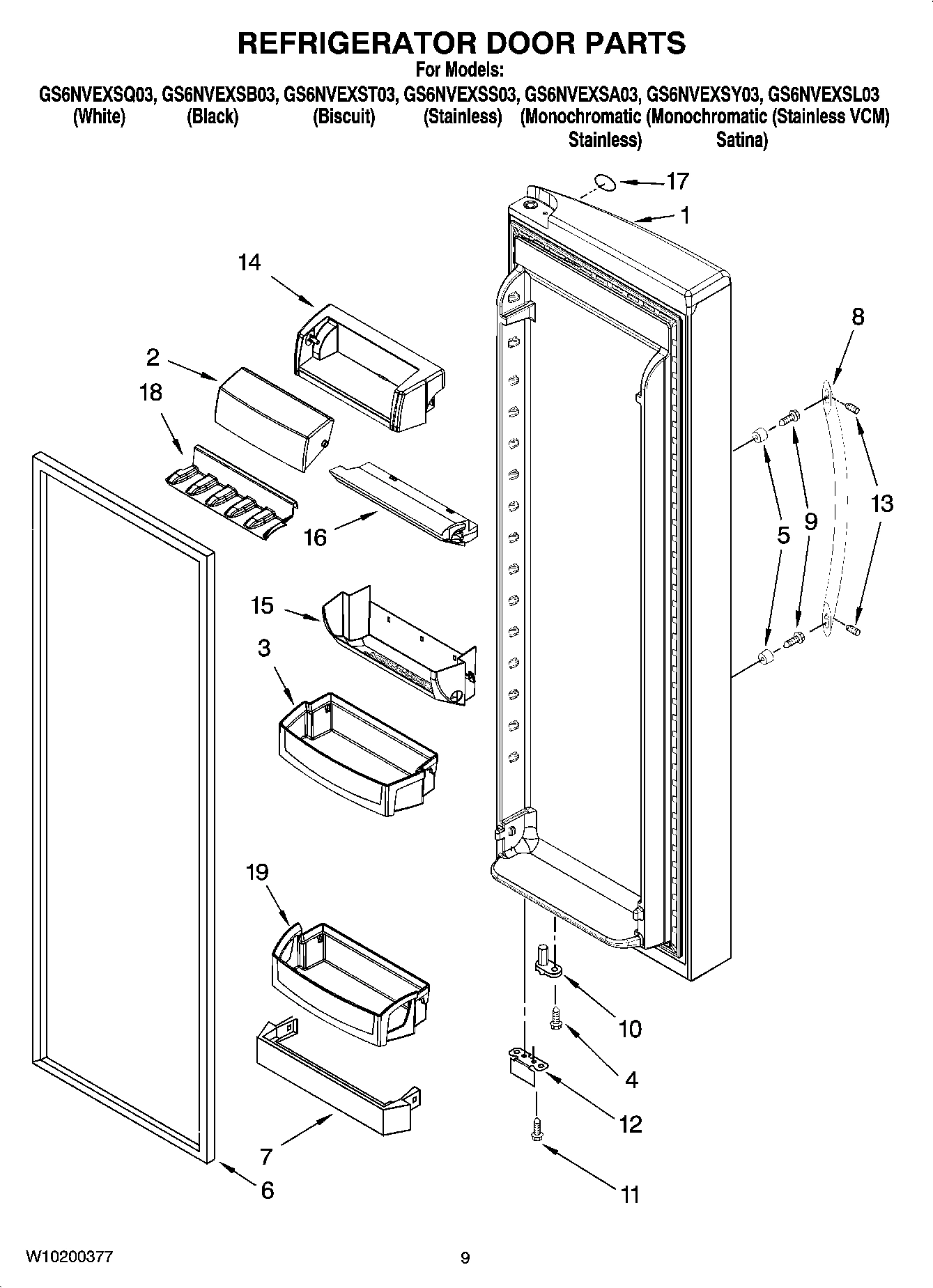 06 - REFRIGERATOR DOOR PARTS