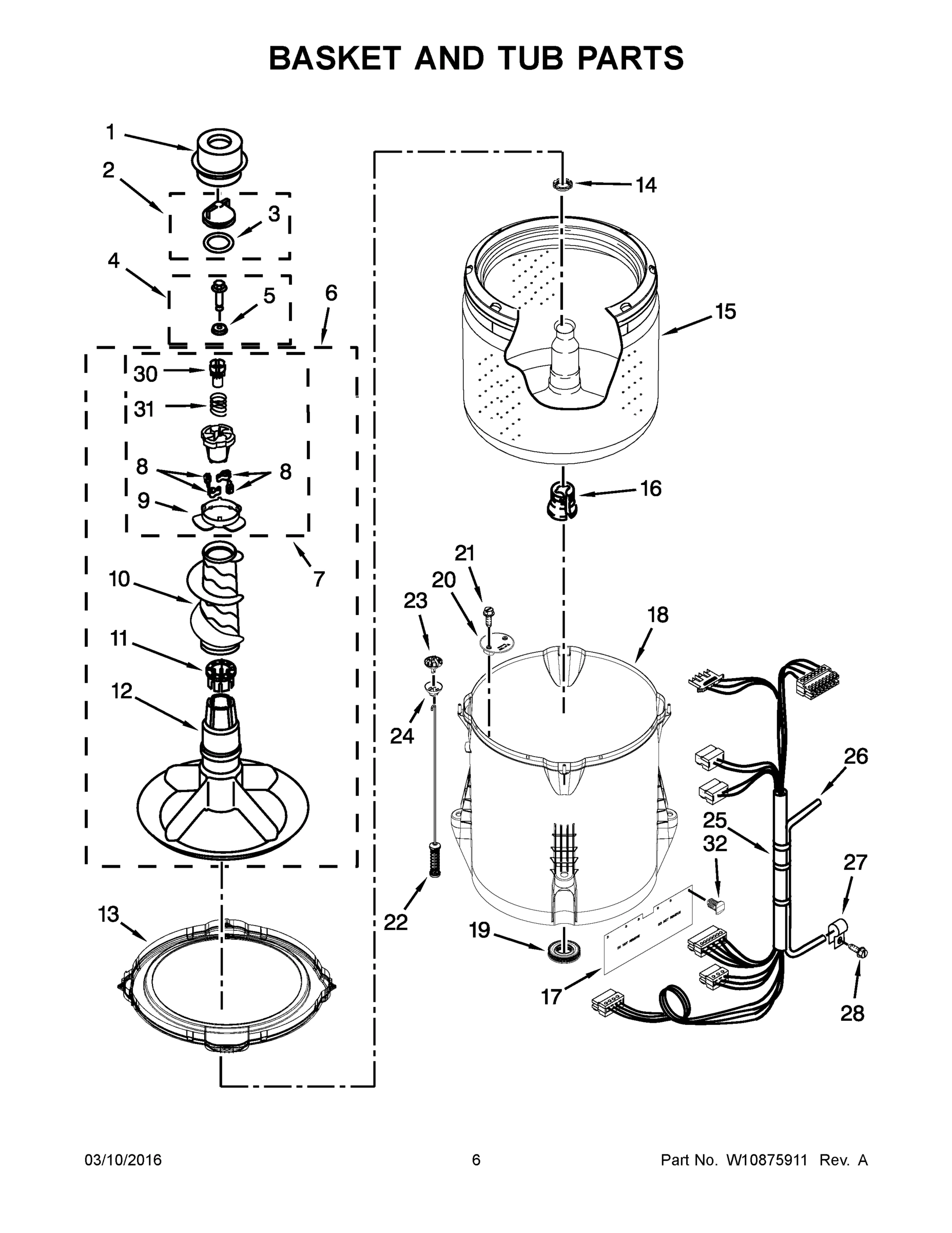 04 - BASKET AND TUB PARTS