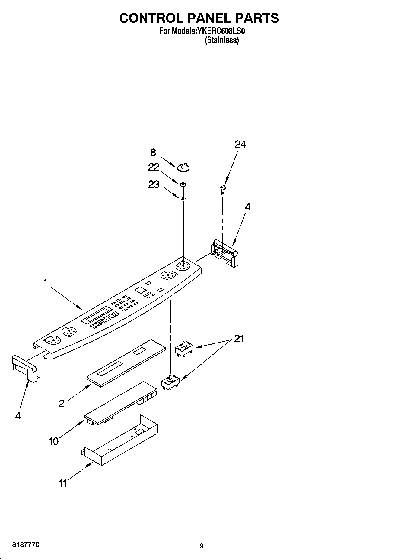 06 - CONTROL PANEL PARTS