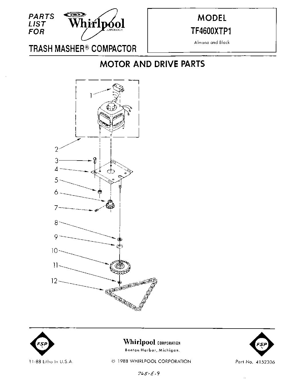 01 - MOTOR AND DRIVE , LIT/OPTIONAL