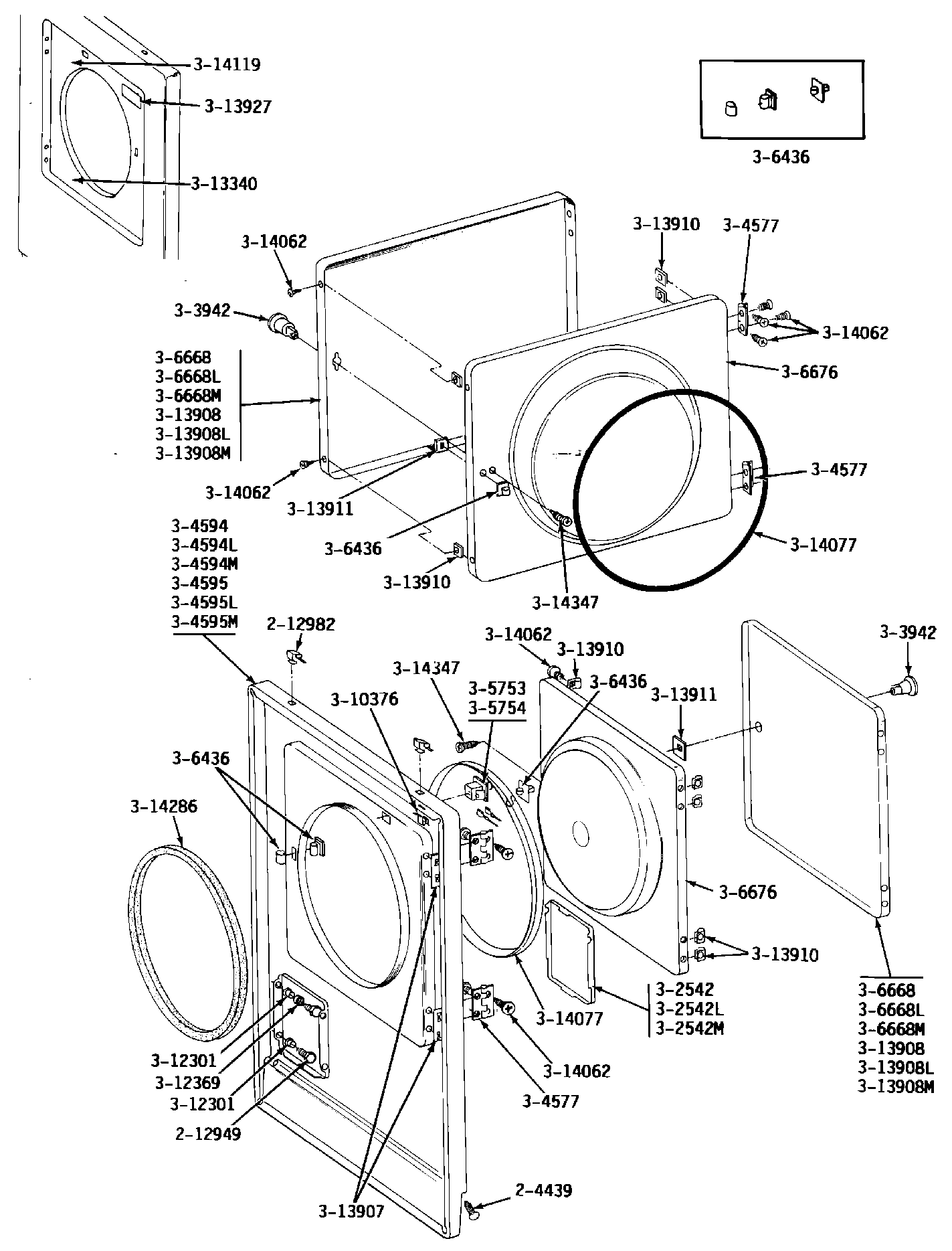 04 - FRONT PANEL & DOOR ASSEMBLY