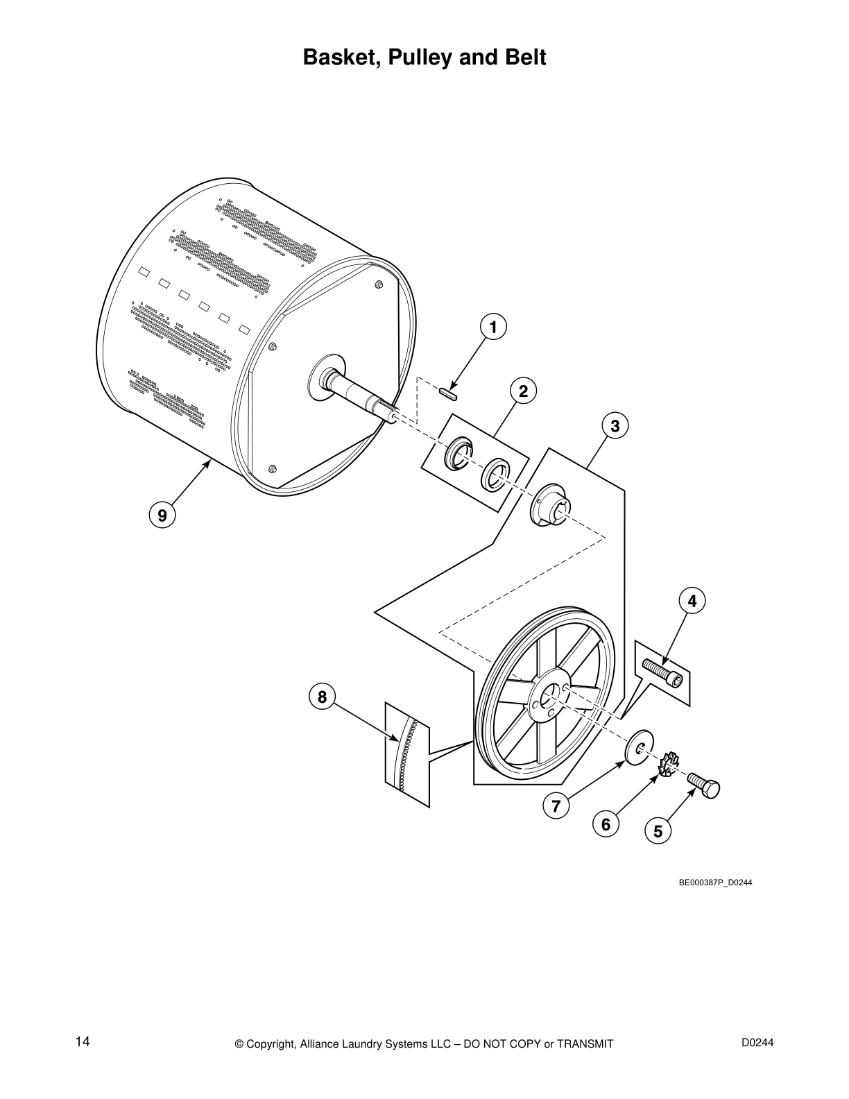 Basket, Pulley and Belt