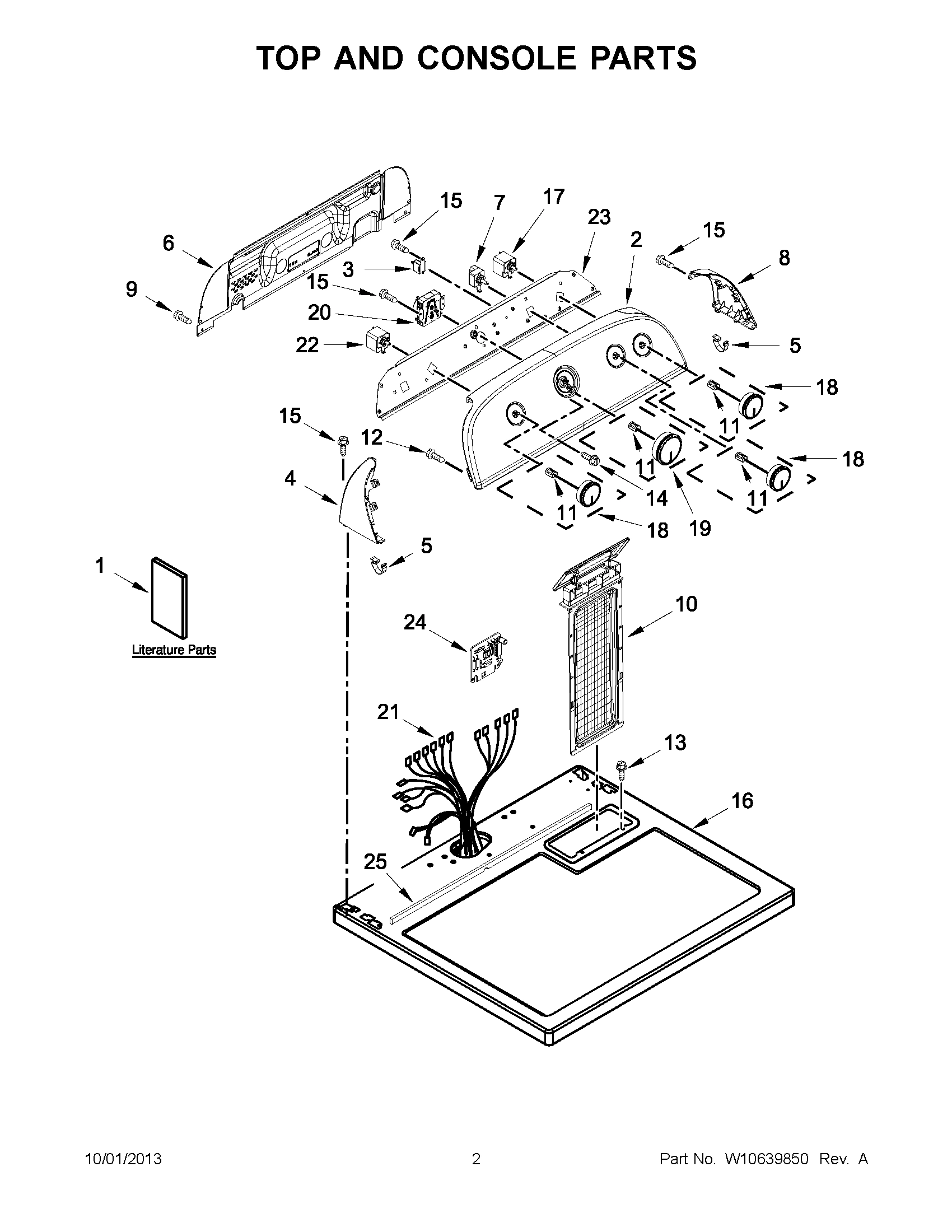 02 - TOP AND CONSOLE PARTS