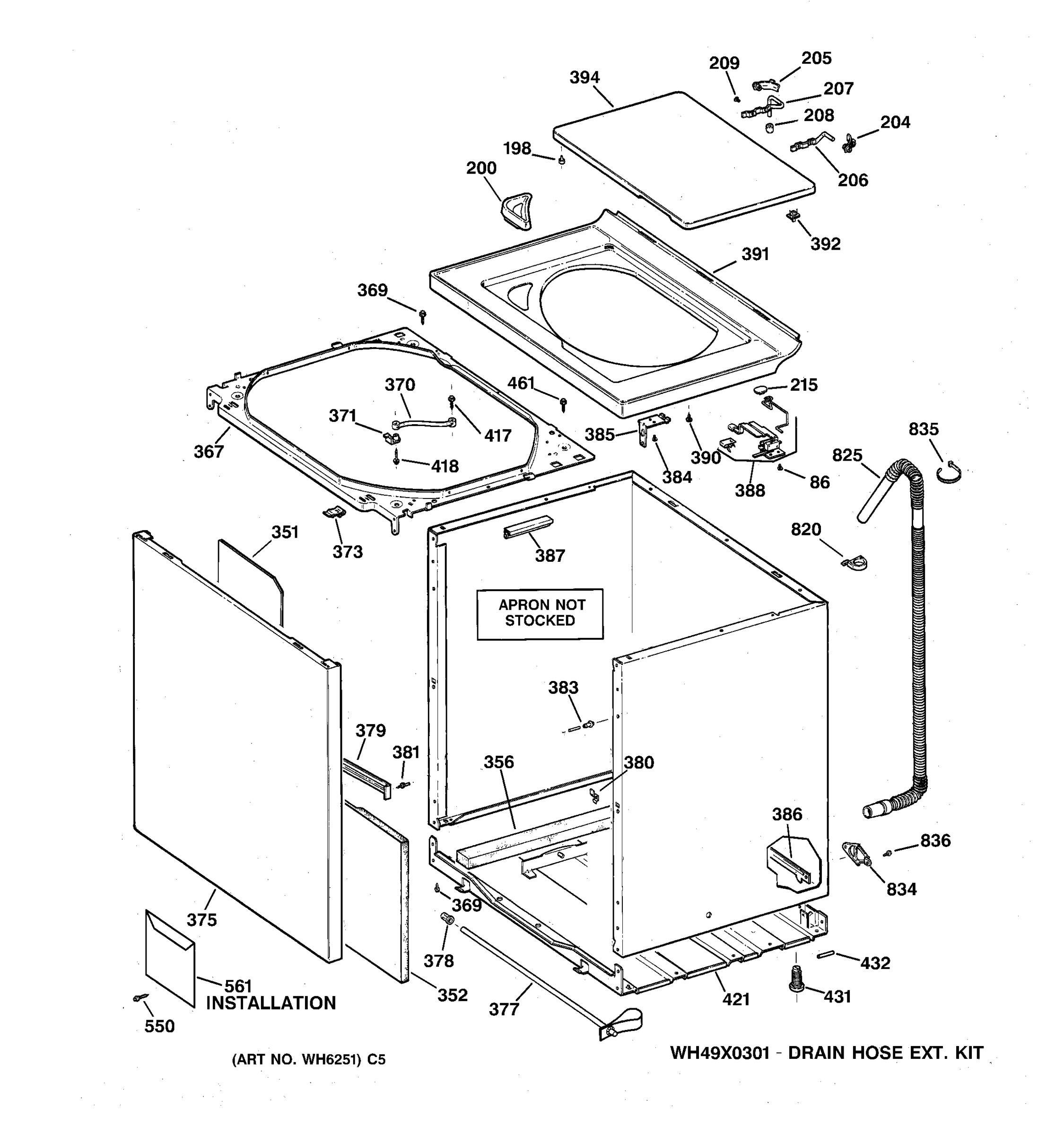 CABINET, COVER & FRONT PANEL