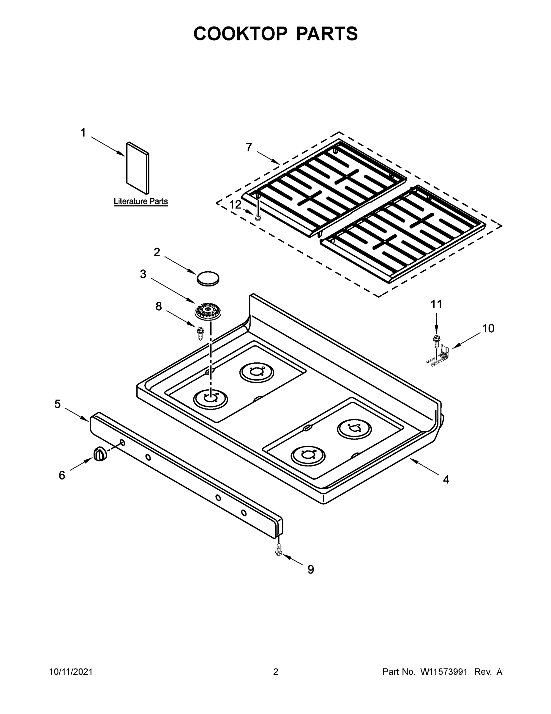 02 - COOKTOP PARTS