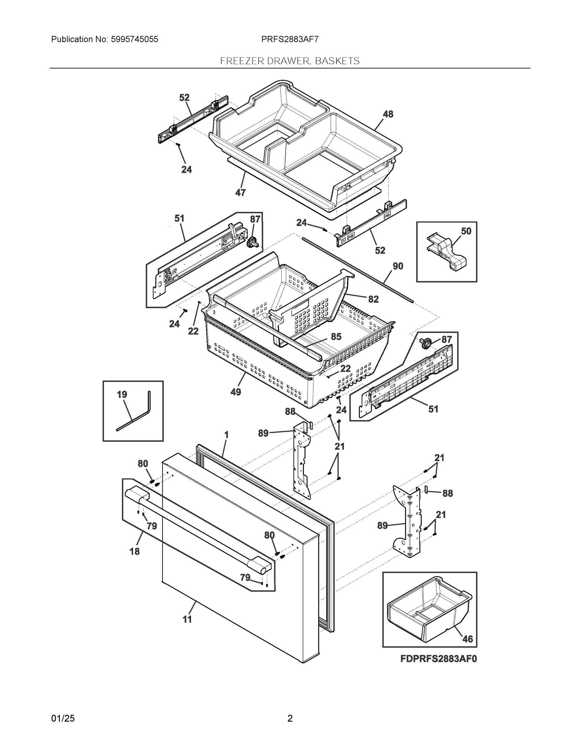 02 - FREEZER DRAWER, BASKETS