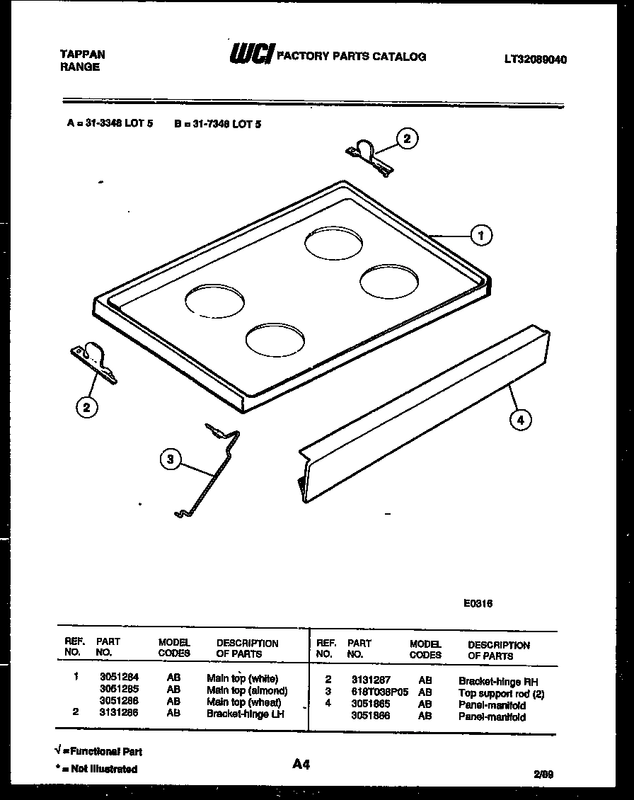 04 - COOKTOP PARTS