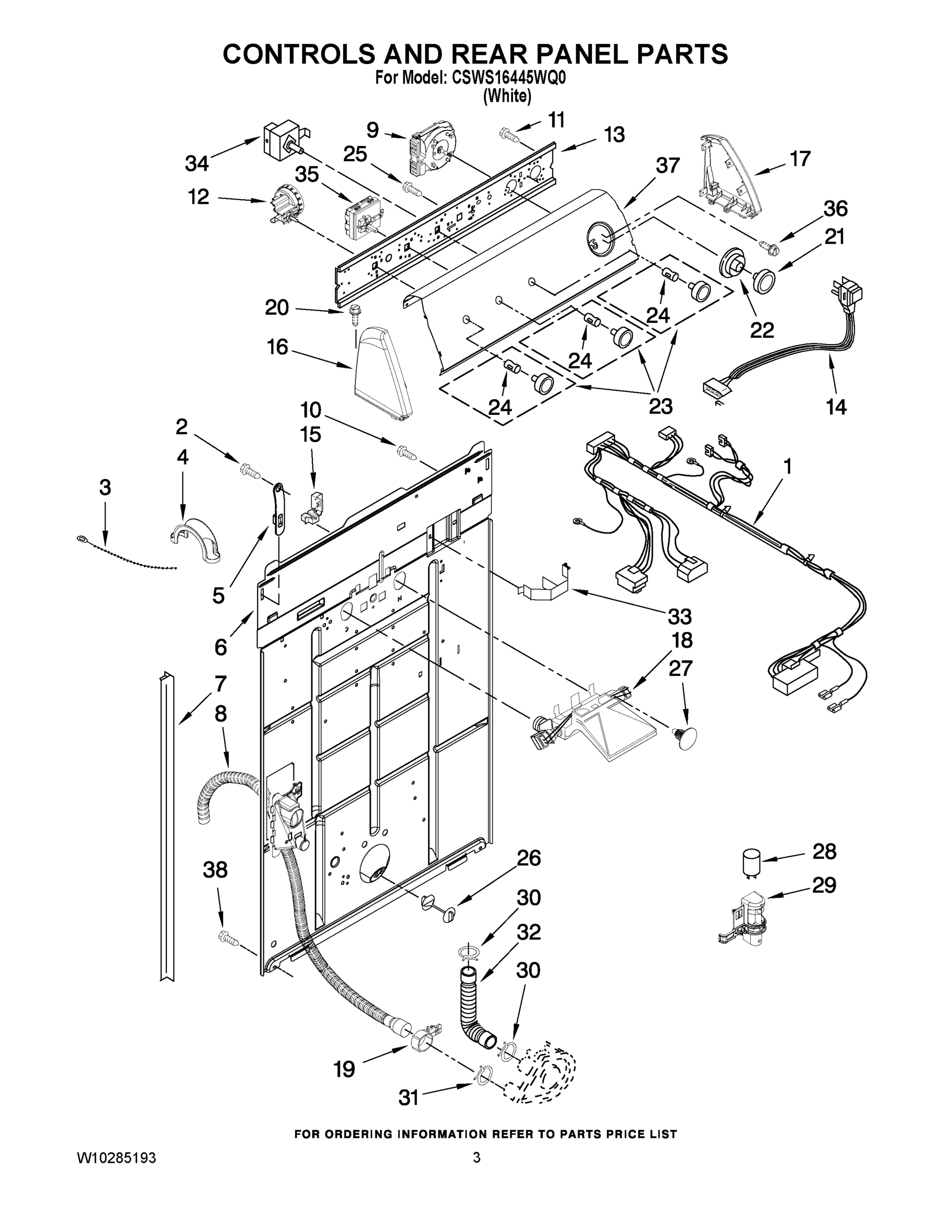 02 - CONTROLS AND REAR PANEL PARTS