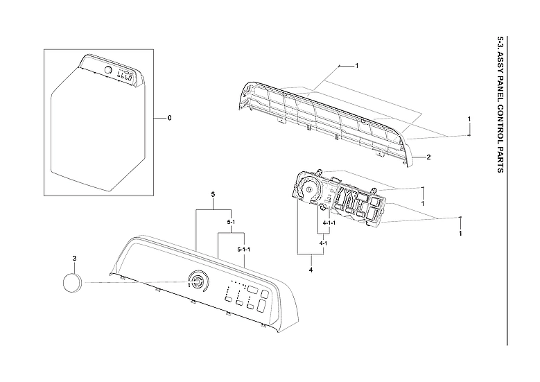 Control Panel Parts Assembly
