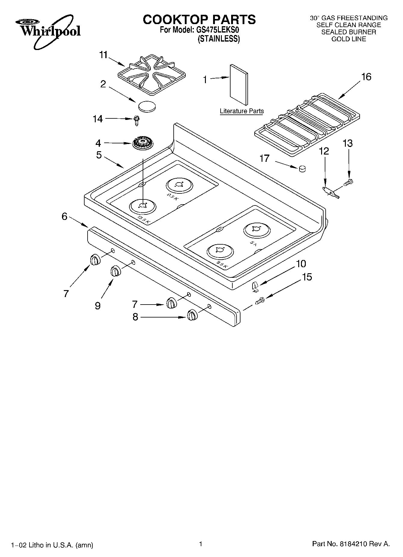 01 - COOKTOP, LITERATURE