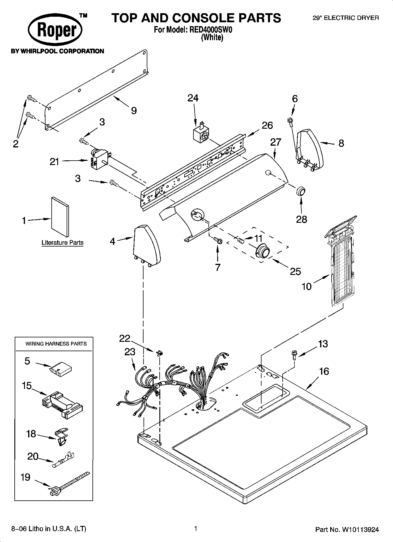 01 - TOP AND CONSOLE PARTS
